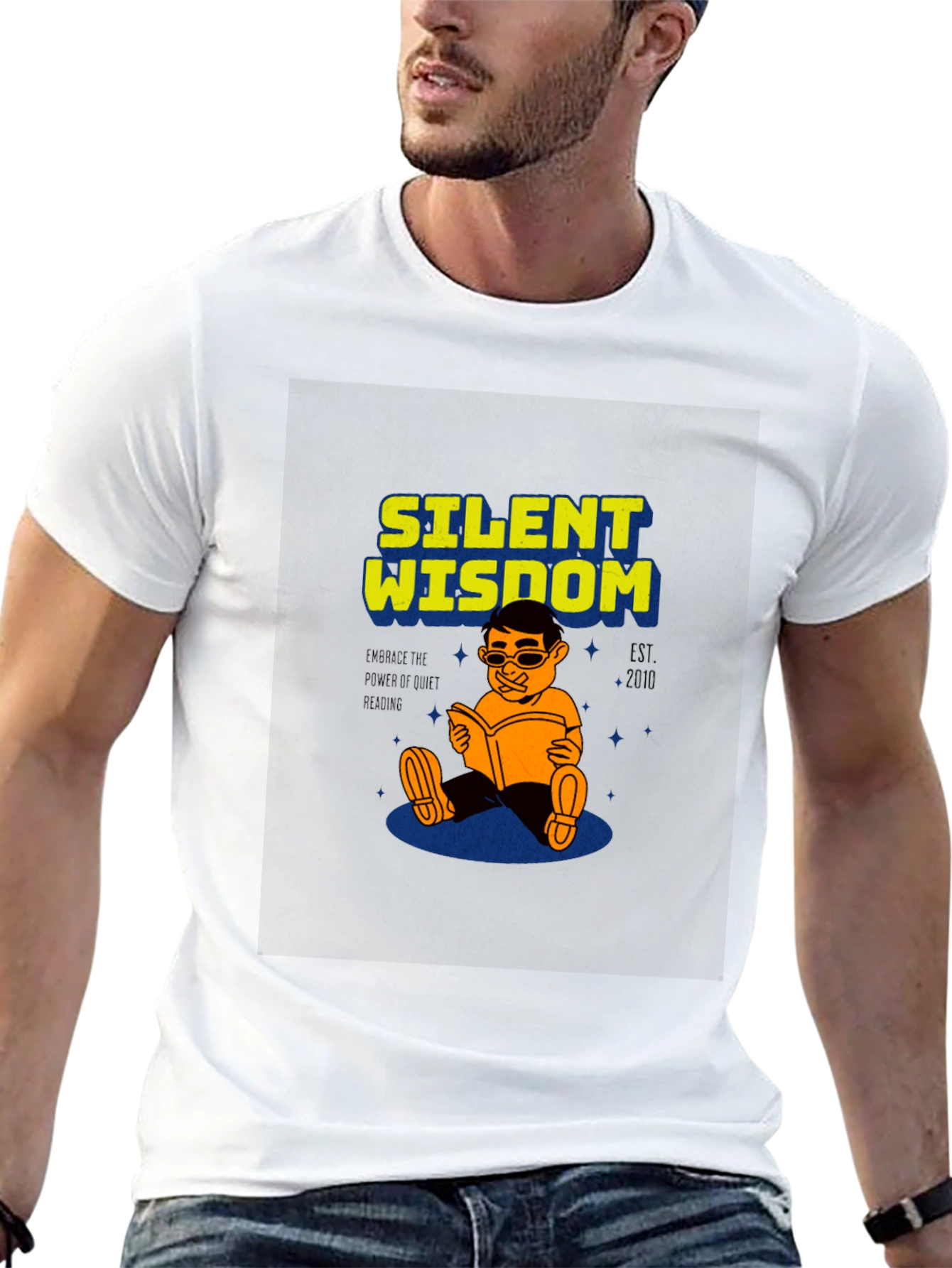 Black Silent Wisdom T-Shirt - Black view 13