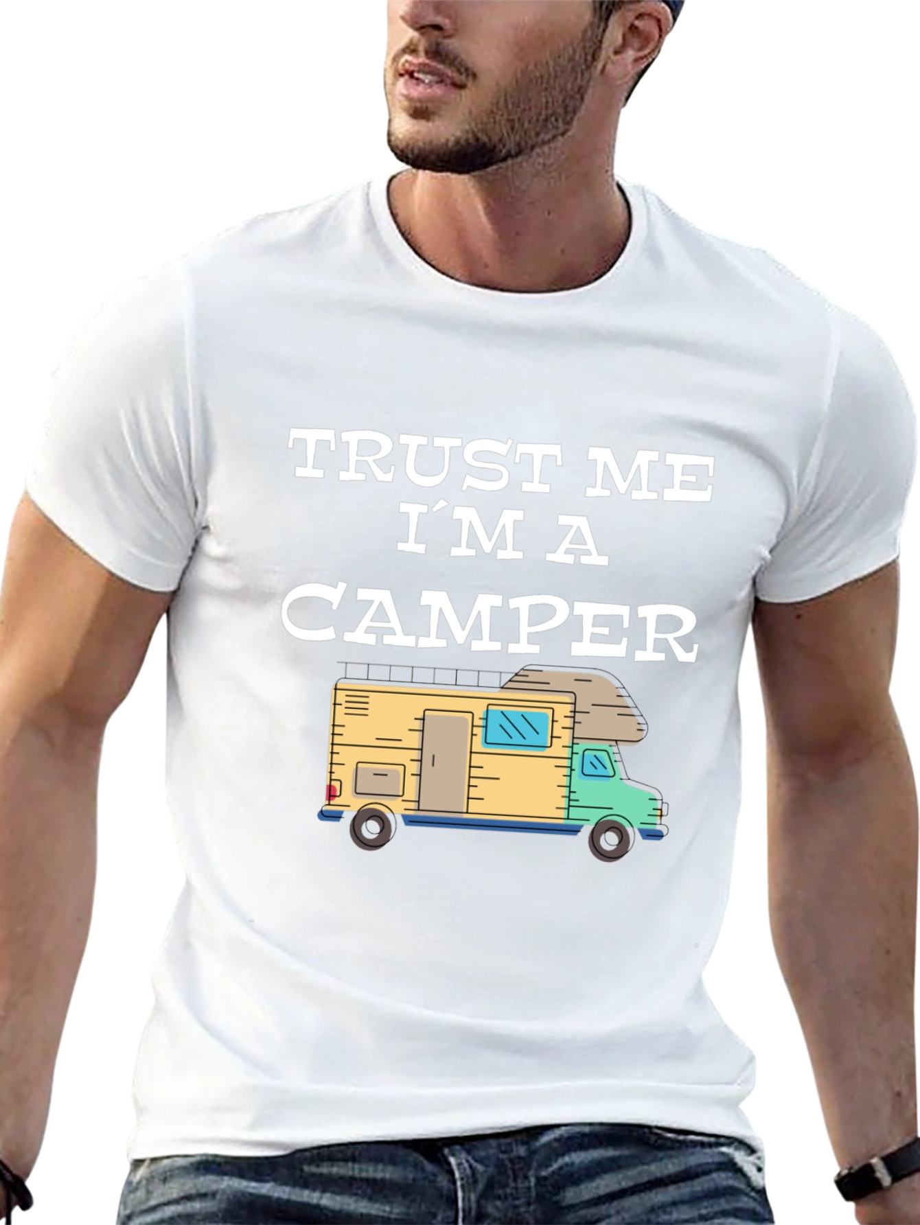 Black Trust Me I'm a Camper Graphic T-Shirt view 13