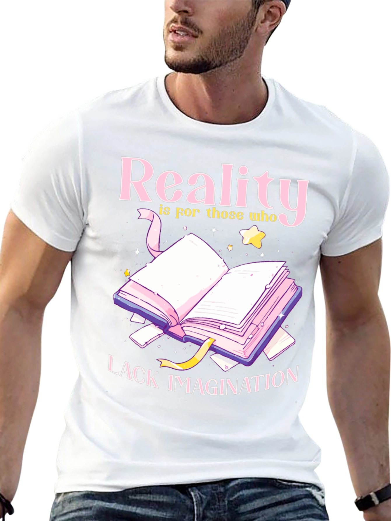 Black Reality Lacks Imagination Graphic Tee view 13