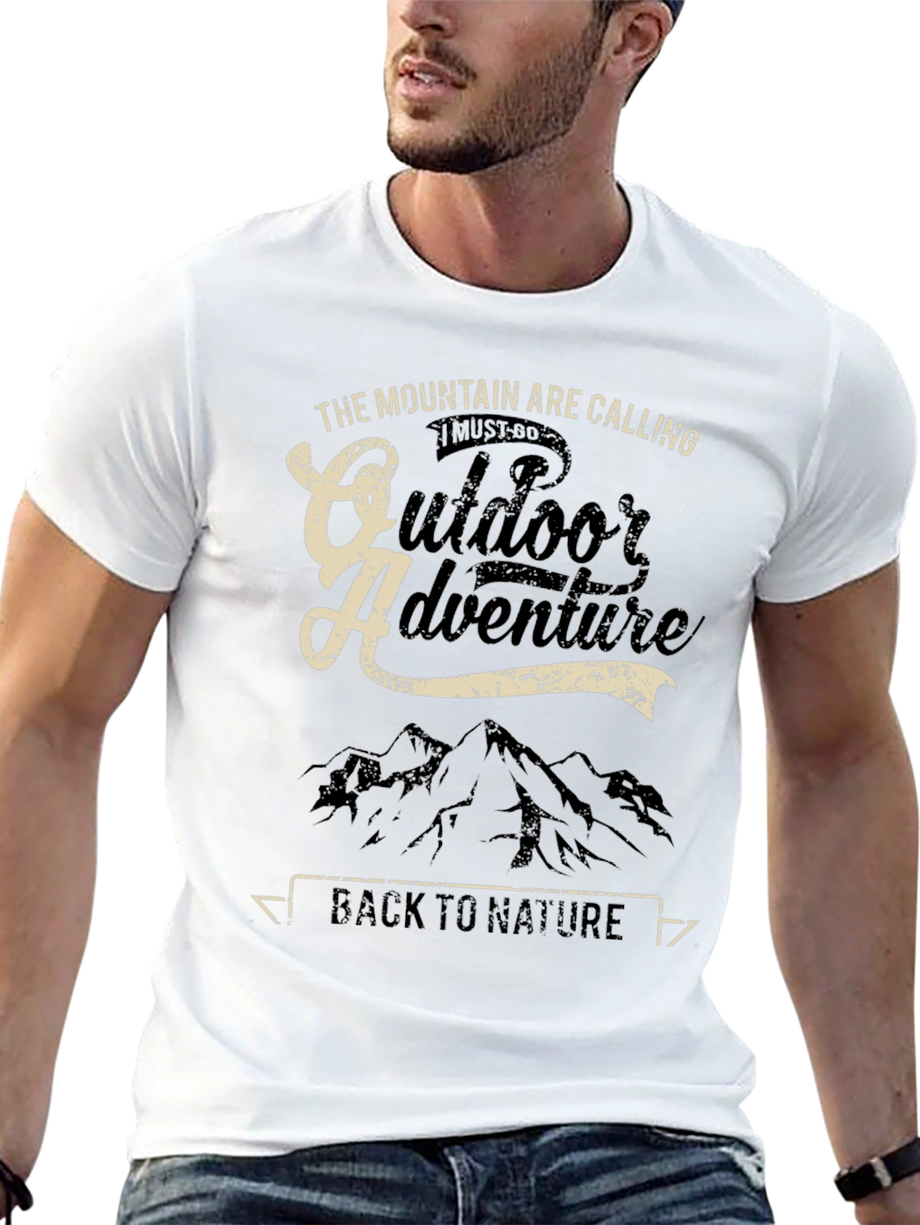 Black Outdoor Adventure Tee - Mountain Calling view 13