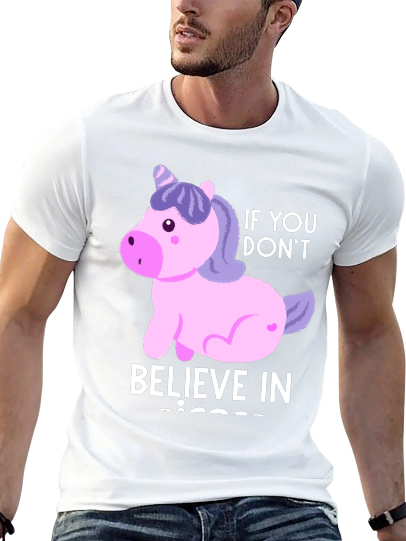 Black Unicorn Believer Graphic Tee view 13