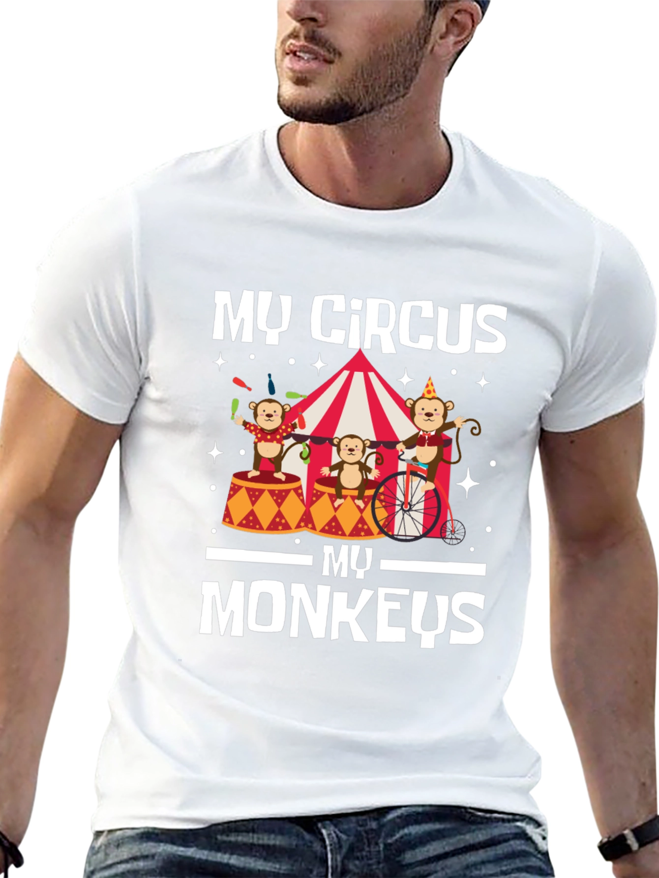 Black My Circus My Monkeys T-Shirt view 13