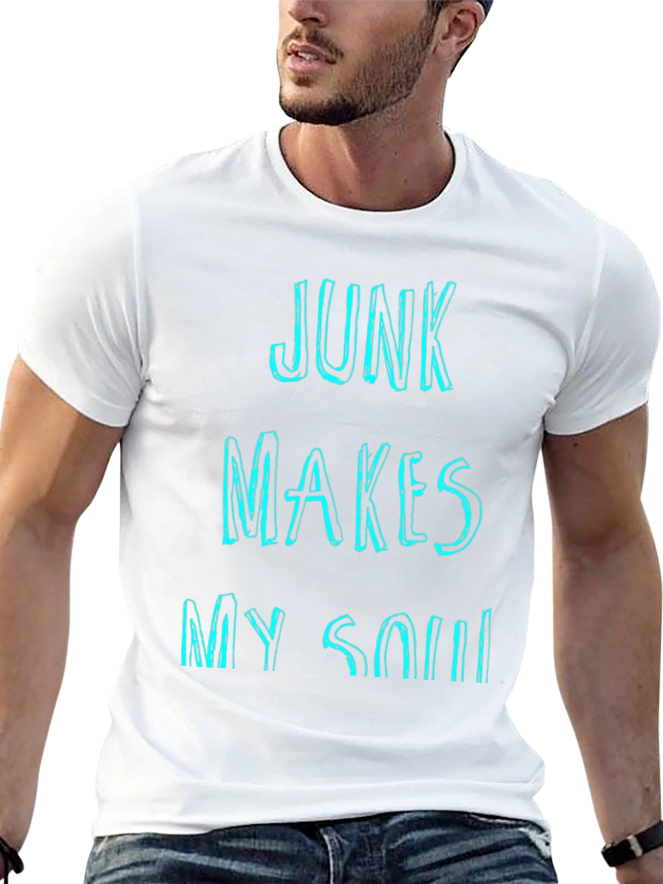 Black Junk Makes My Soul Happy Graphic T-Shirt view 13