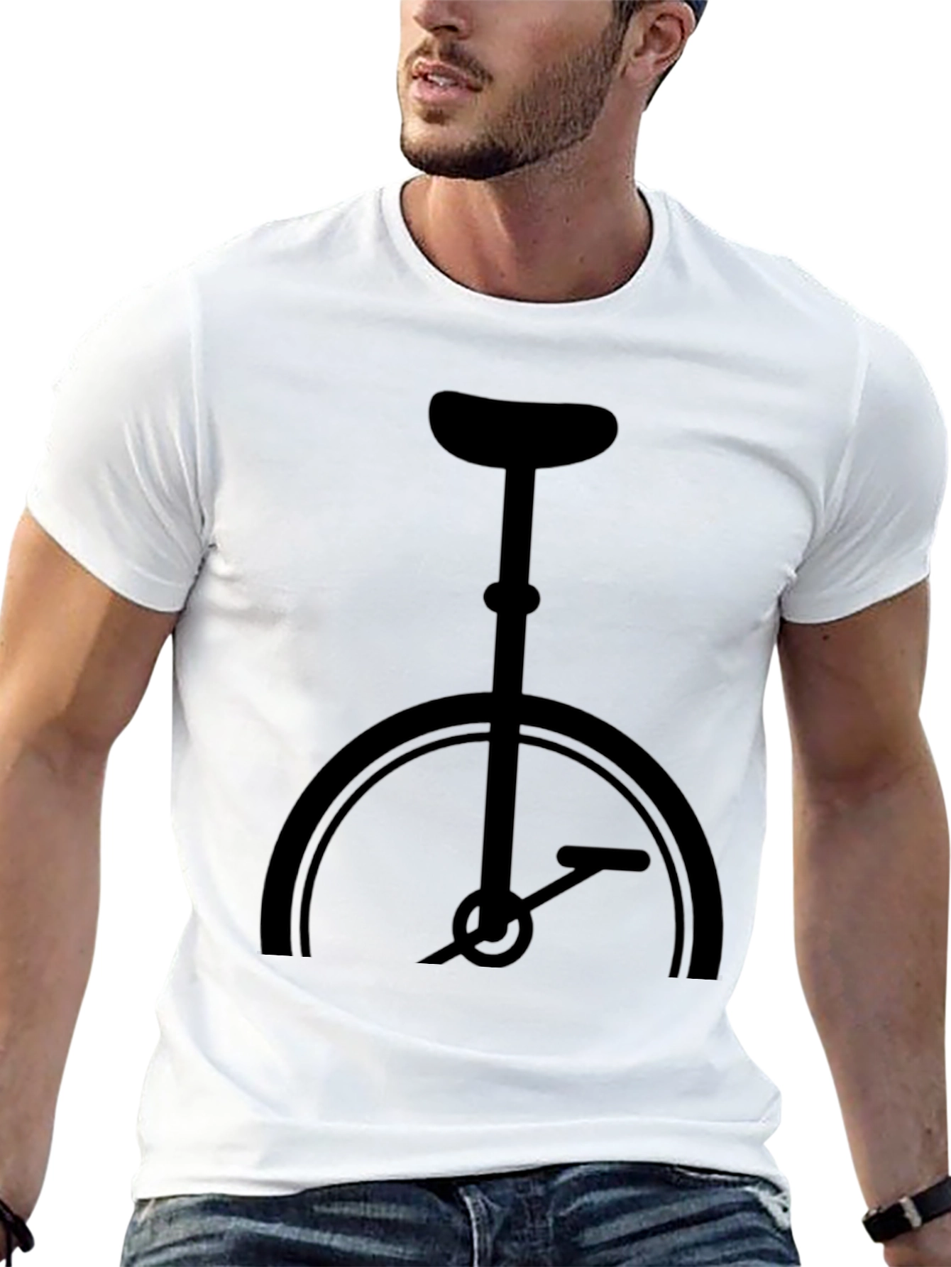 Black Unicycle Graphic Tee - Ride in Style view 13