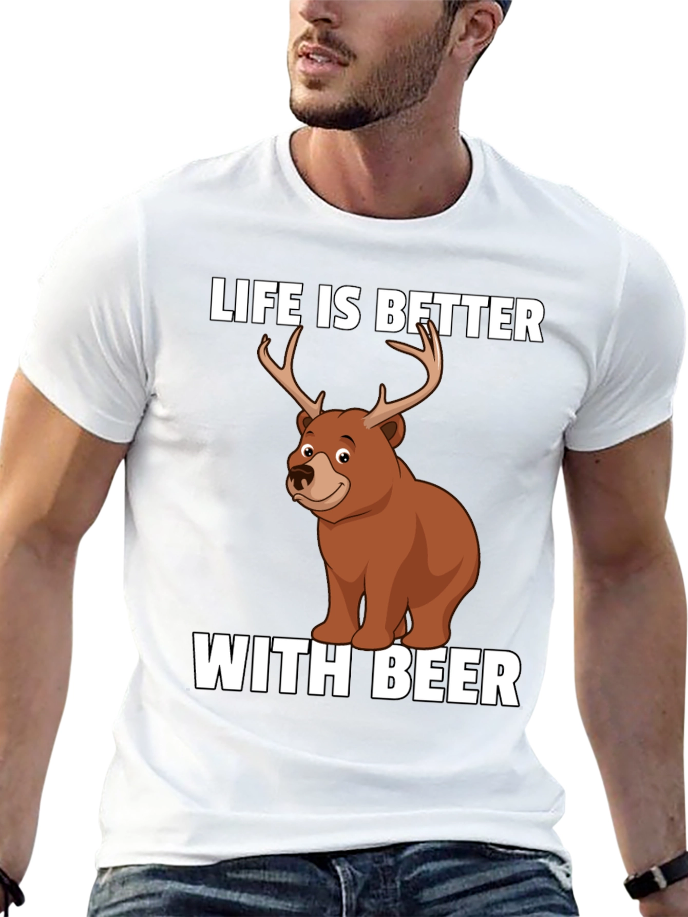 Black Life is Better with Beer Funny Graphic T-Shirt view 13