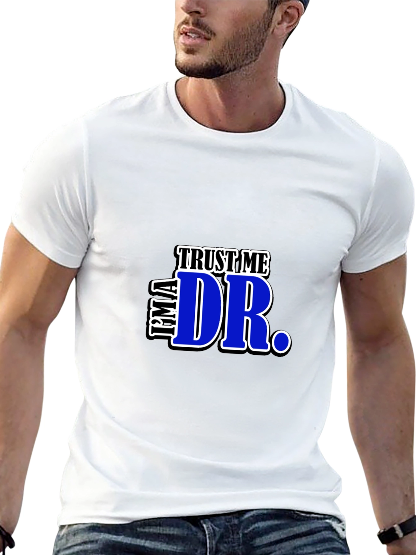 Black Trust Me, I'm A Dr. Graphic T-Shirt view 13
