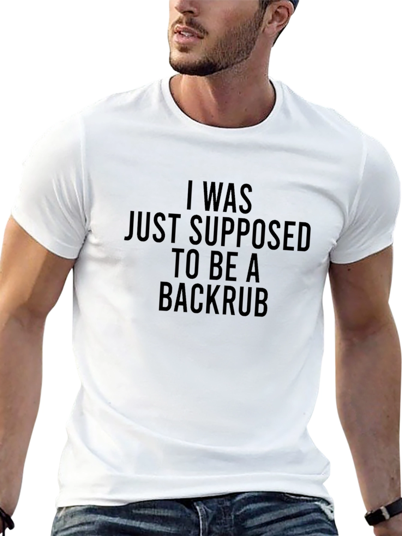 Black Backrub T-Shirt - Funny Novelty Tee view 13