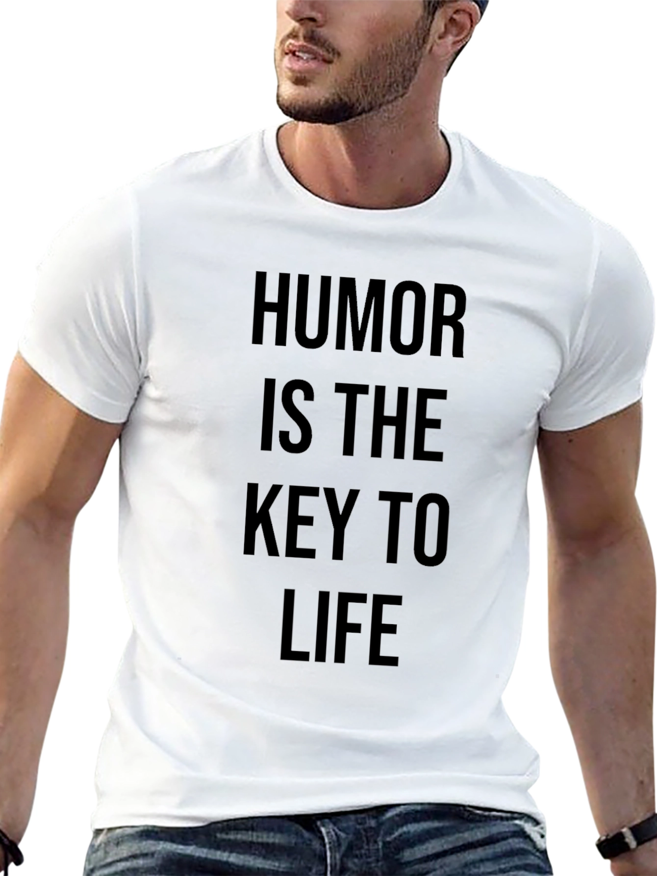 Black Humor Is The Key To Life Black T-Shirt view 13