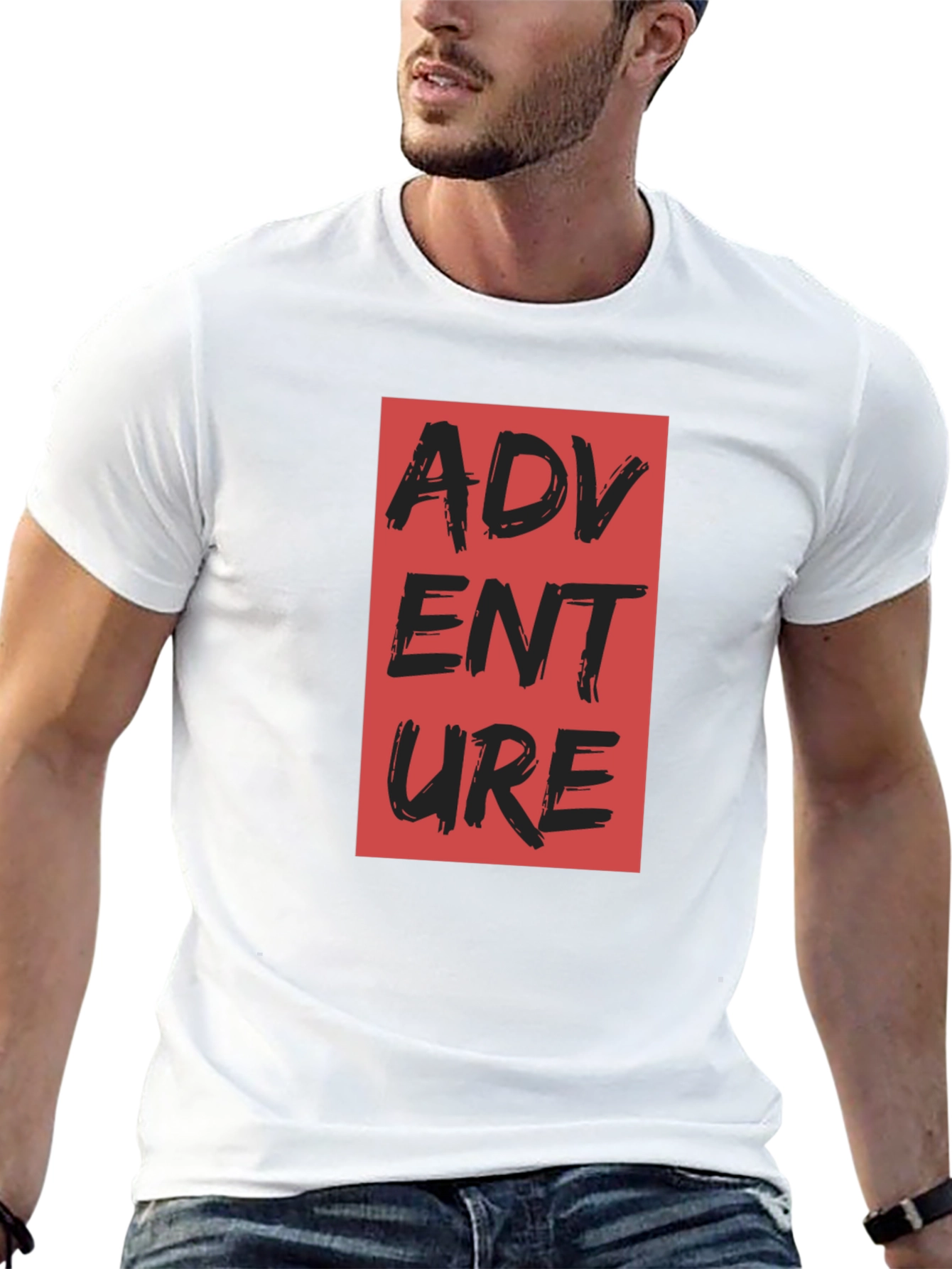 Black Adventure Graphic Print T-Shirt view 13