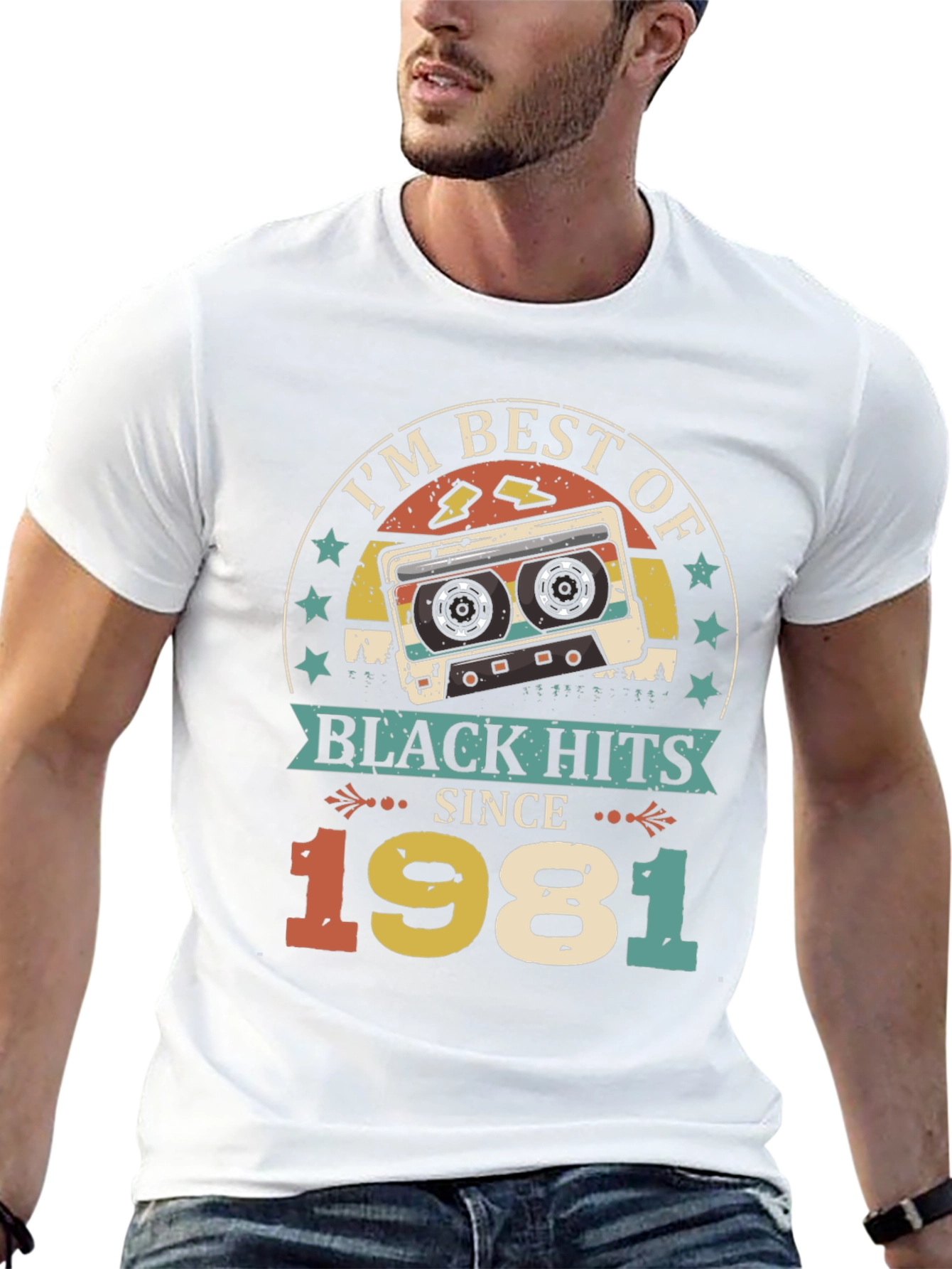 Black Best of Black Hits 1981 Cassette Graphic Tee view 13