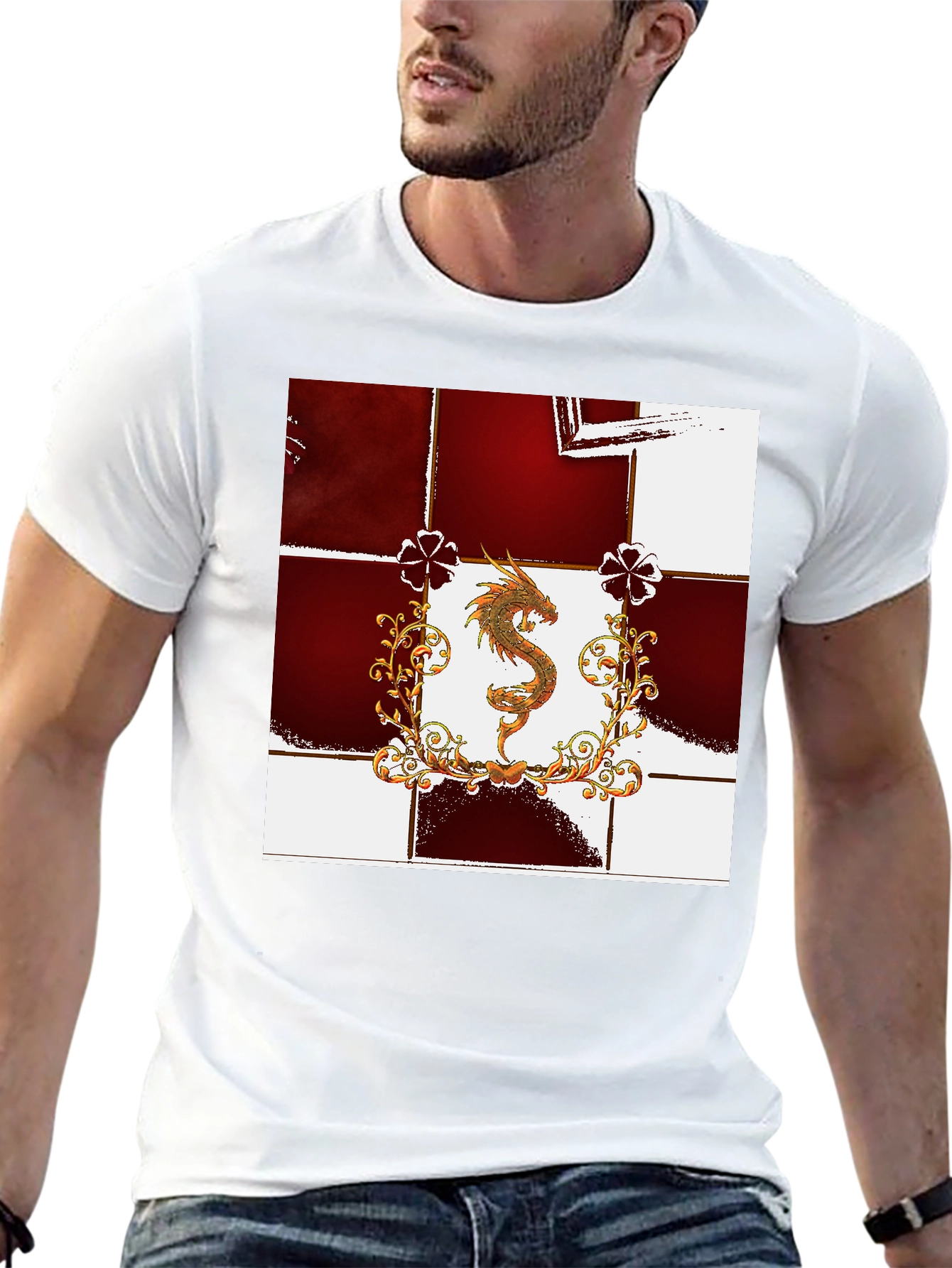 Black Dragon Emblem Black T-Shirt view 13