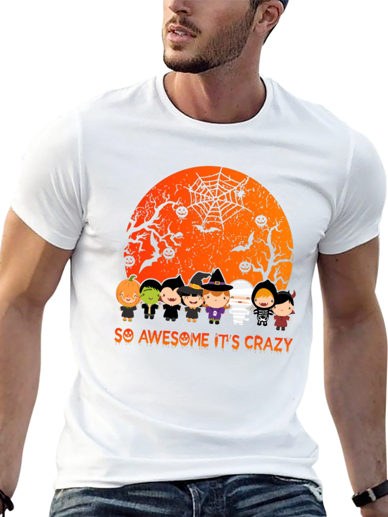 Black Halloween Kids T-Shirt - So Awesome It's Crazy view 13