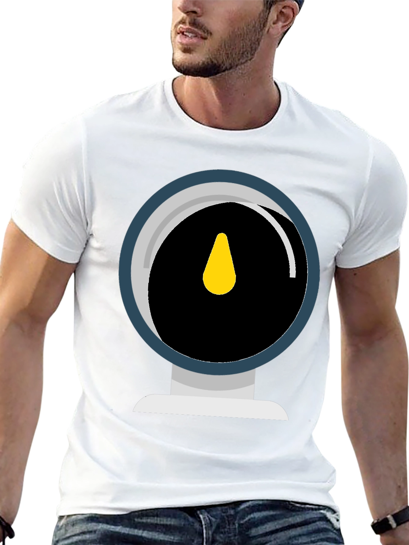 Black Gauge Graphic Tee - Cool Black T-Shirt view 13