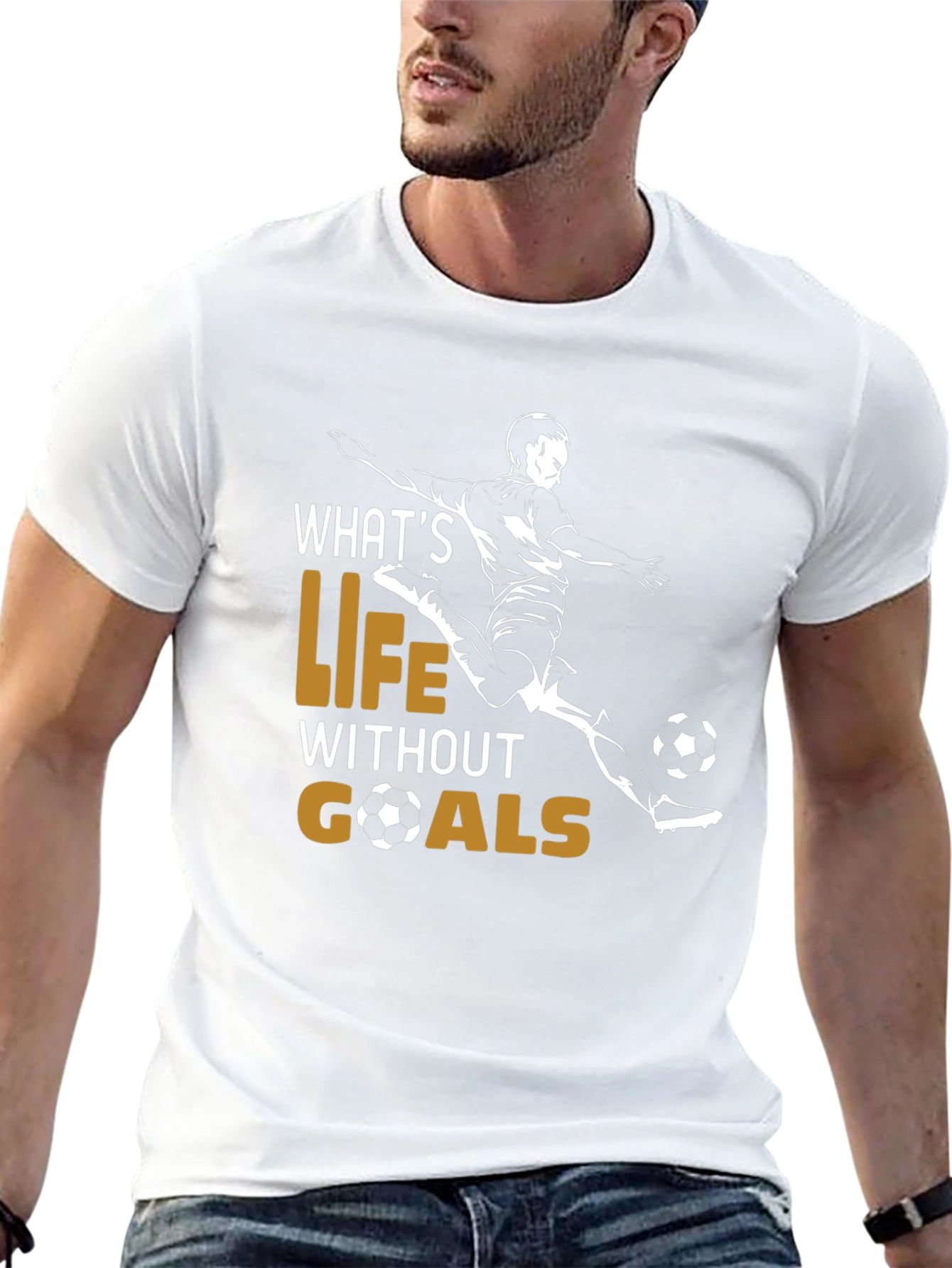 Soccer Life Goals Graphic T-Shirt - 13