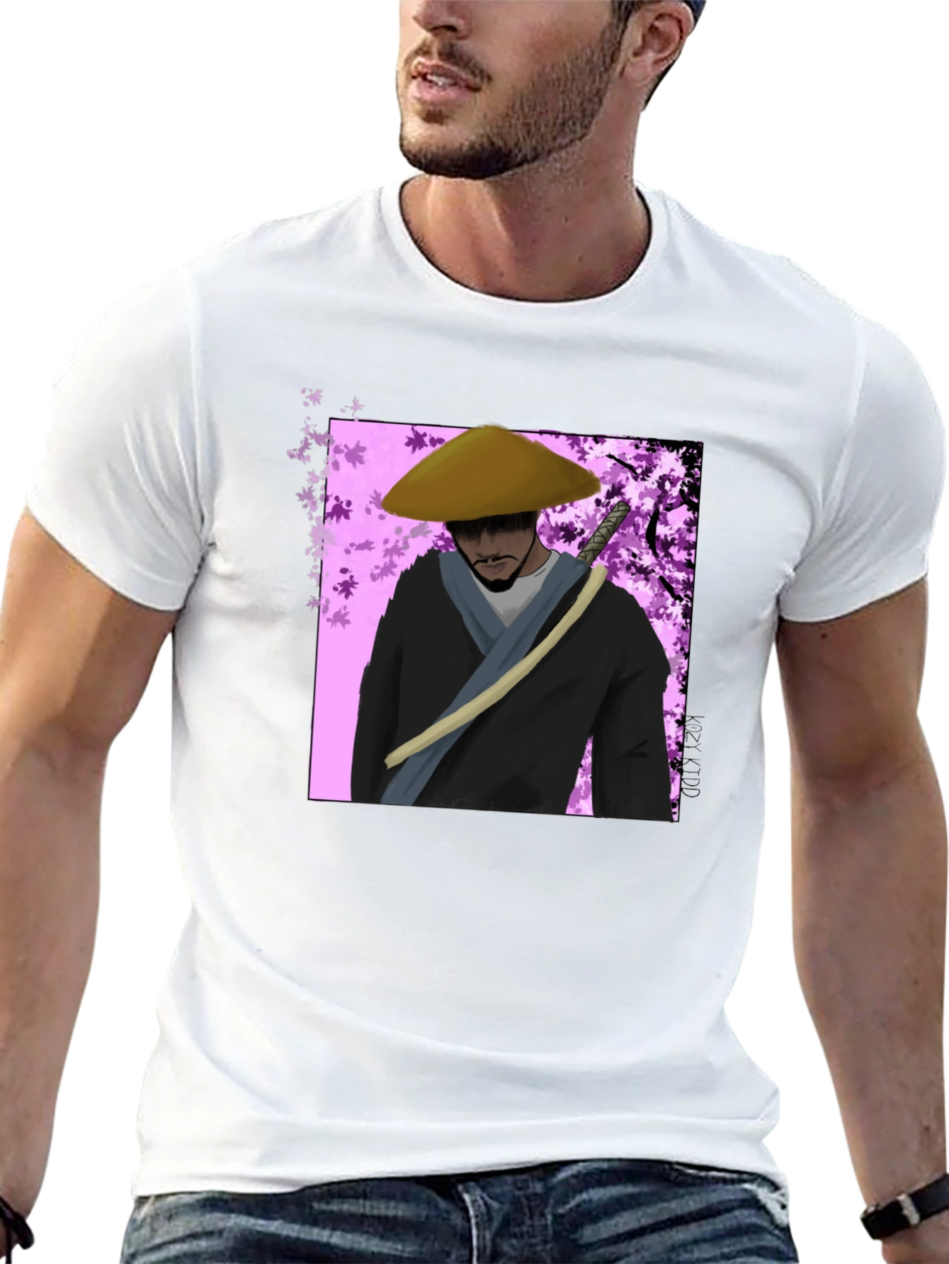 Black Samurai Graphic Tee - Urban Style T-Shirt view 13