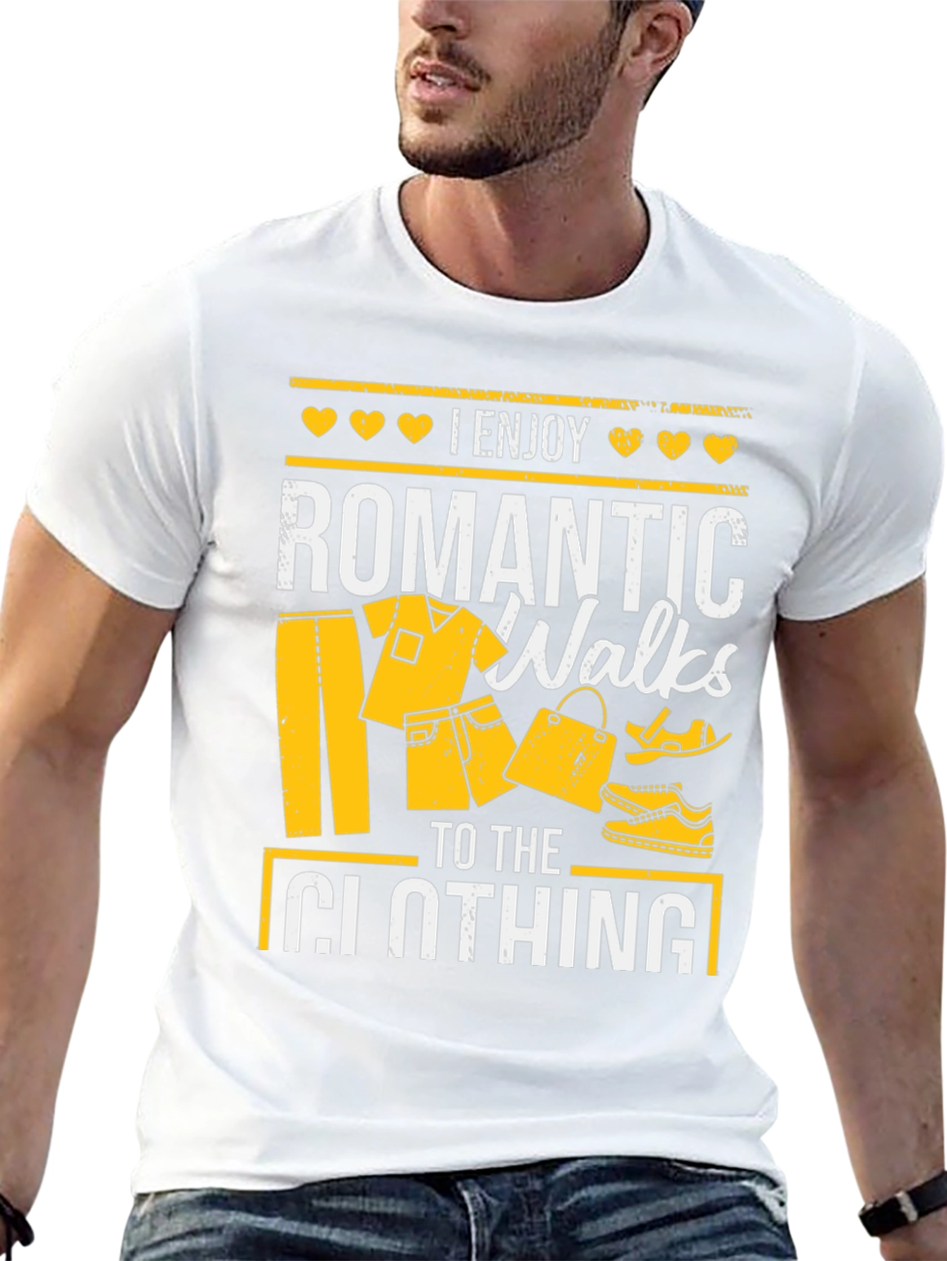 Black Romantic Walks to Clothing T-Shirt view 13