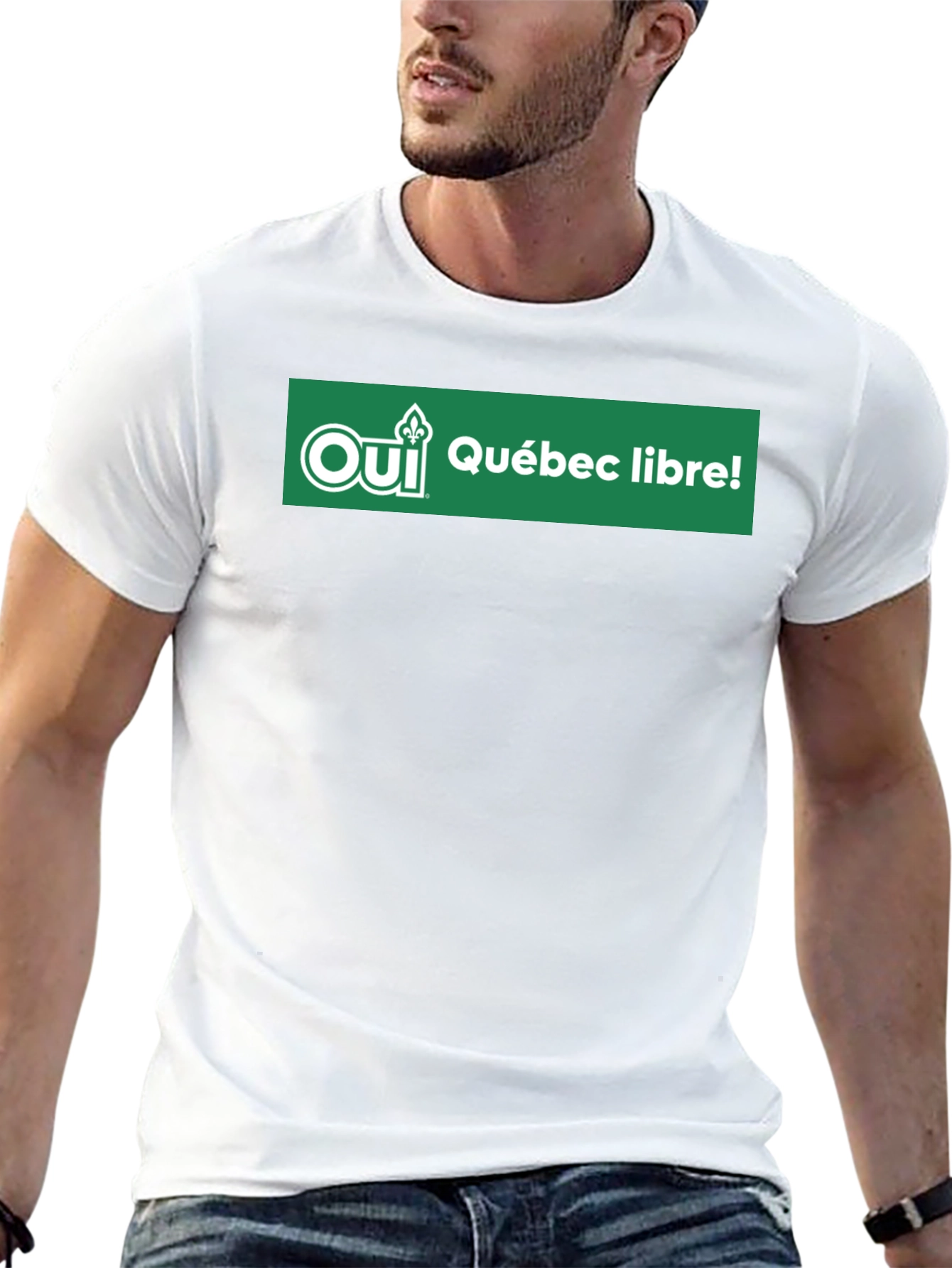 Black Oui Quebec Libre T-Shirt view 13