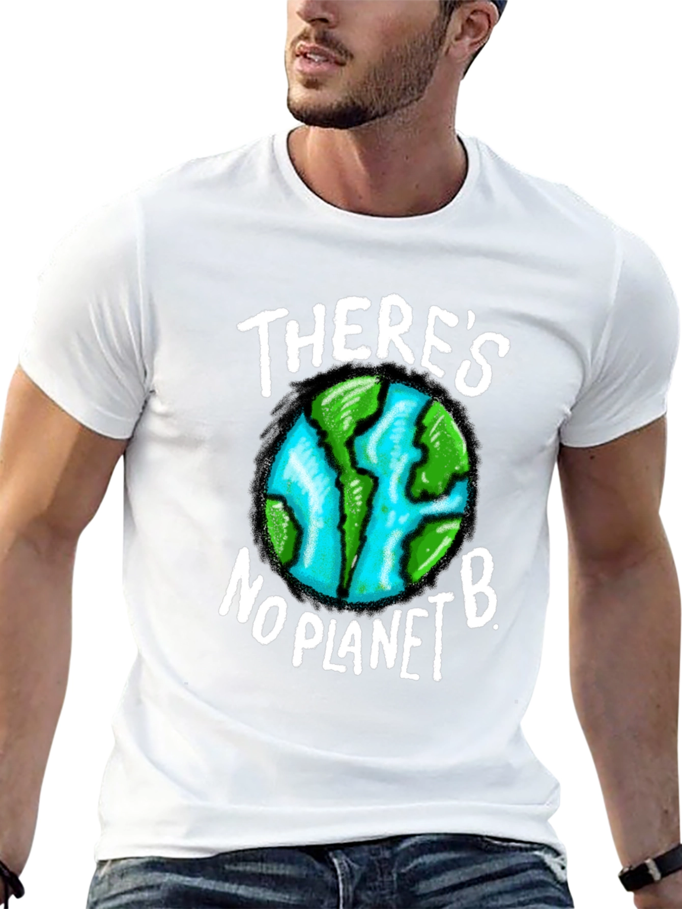 Black There's No Planet B Graphic T-Shirt view 13
