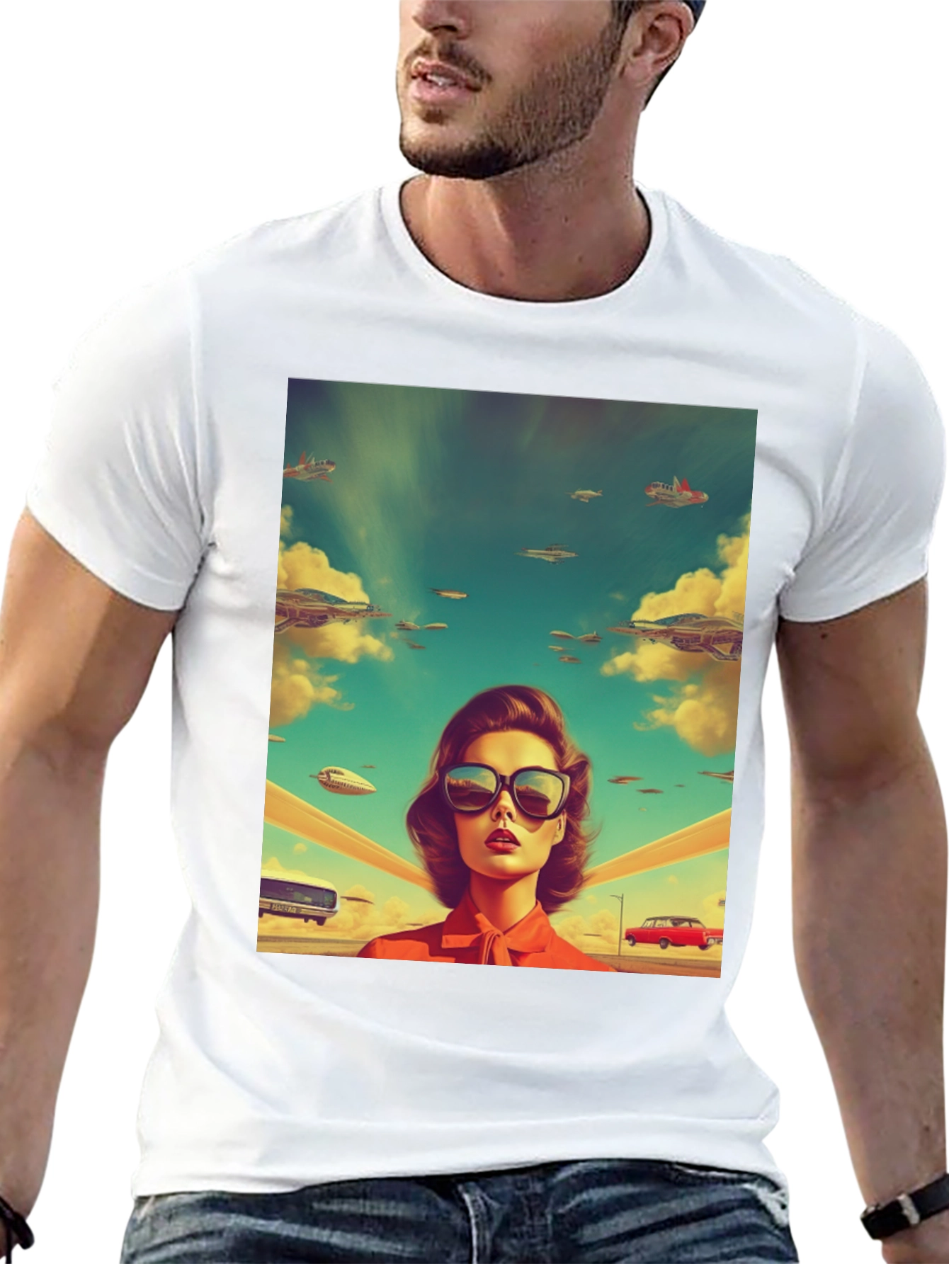 Retro Futuristic T-Shirt - 13