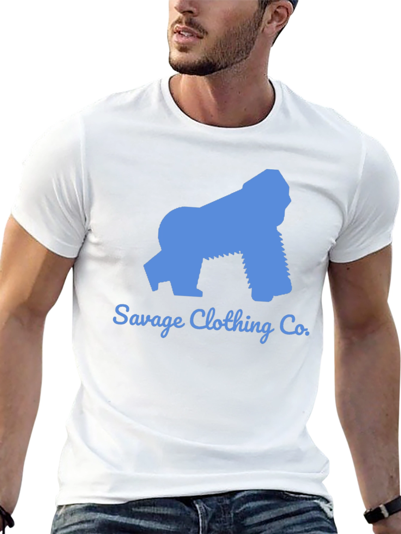 Black Savage Clothing Co. Gorilla Graphic Tee - Black view 13
