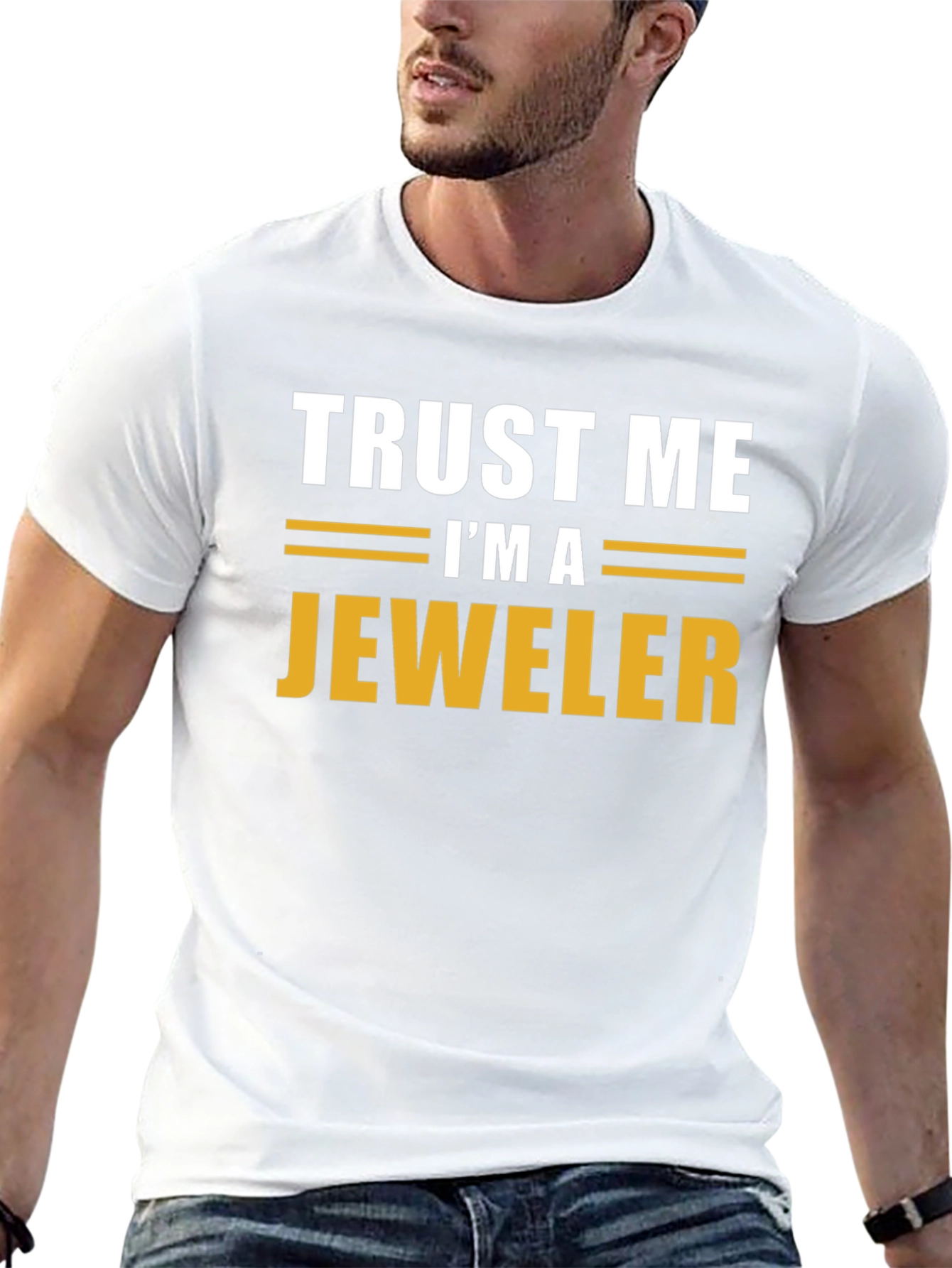 Black Trust Me I'm A Jeweler T-Shirt view 13