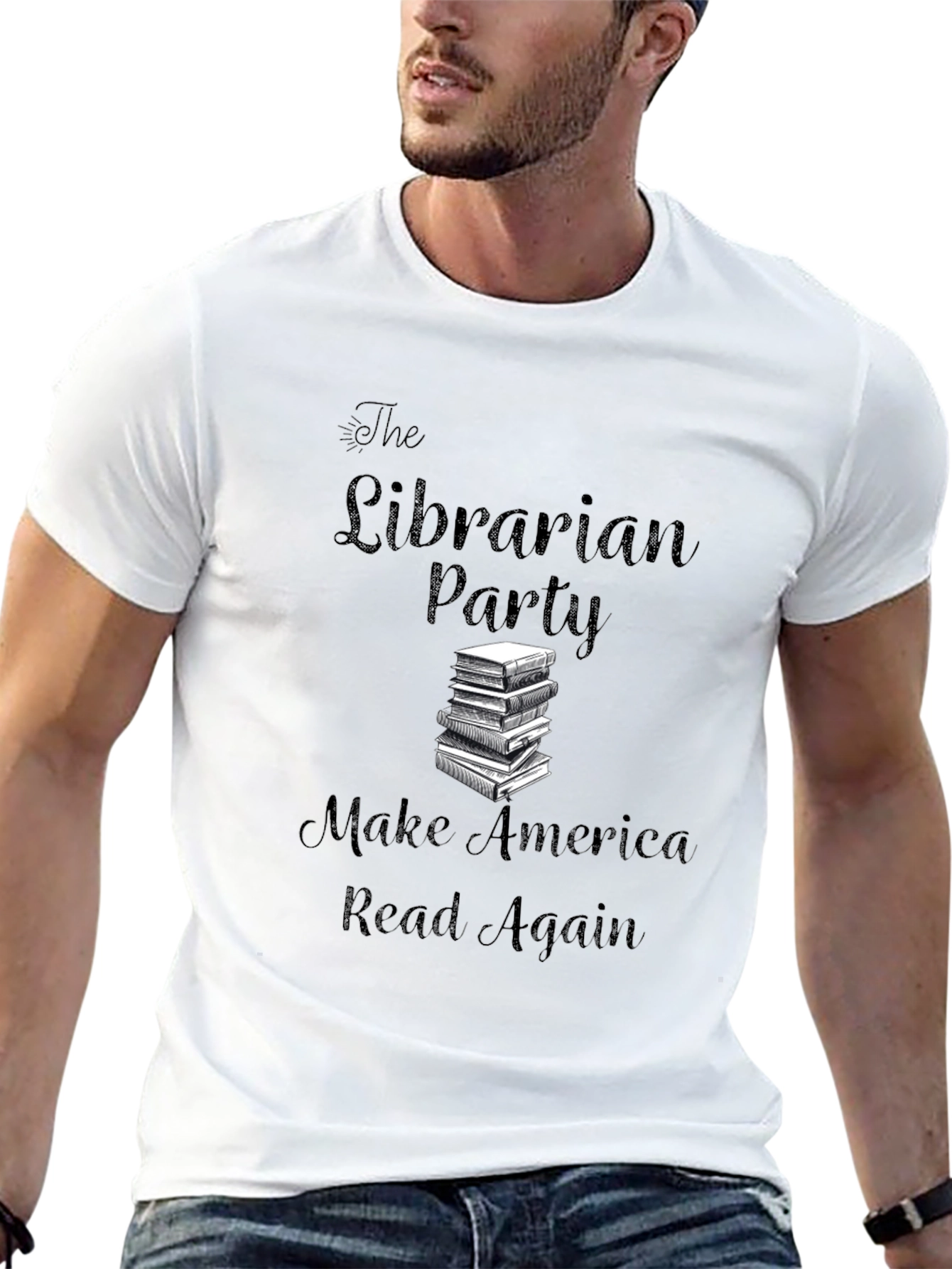 Black Librarian Party T-Shirt: Make America Read Again! view 13