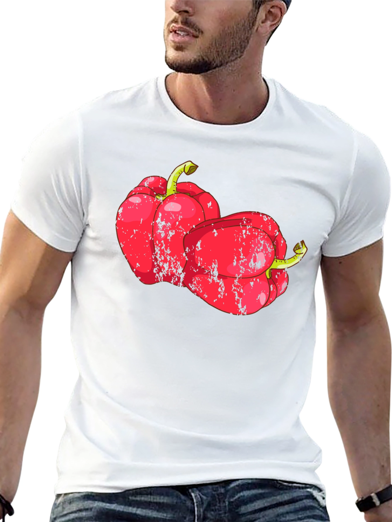 Black Red Pepper Graphic T-Shirt - Unique Design view 13