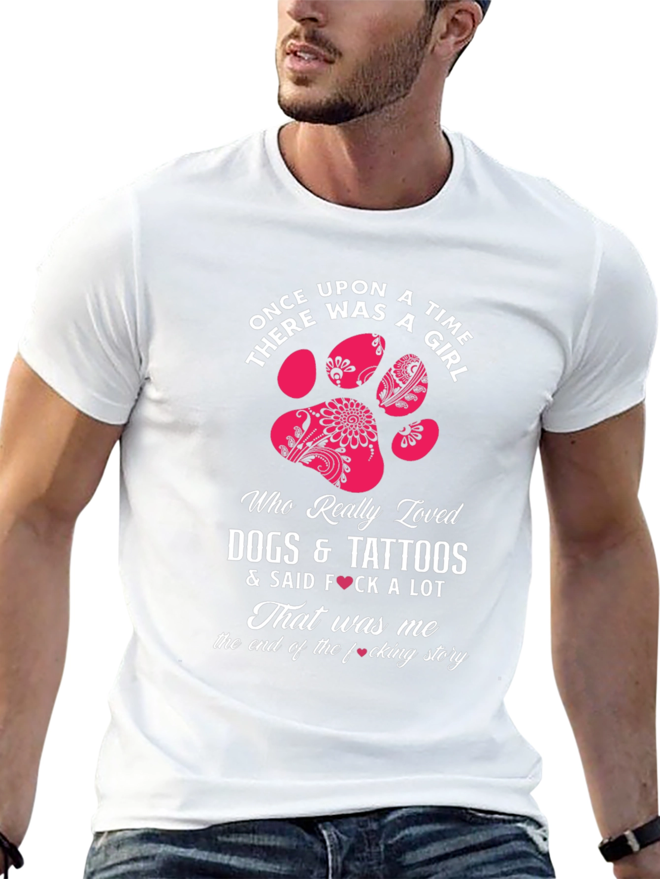 Black Dog & Tattoo Lover T-Shirt - Once Upon A Time view 13
