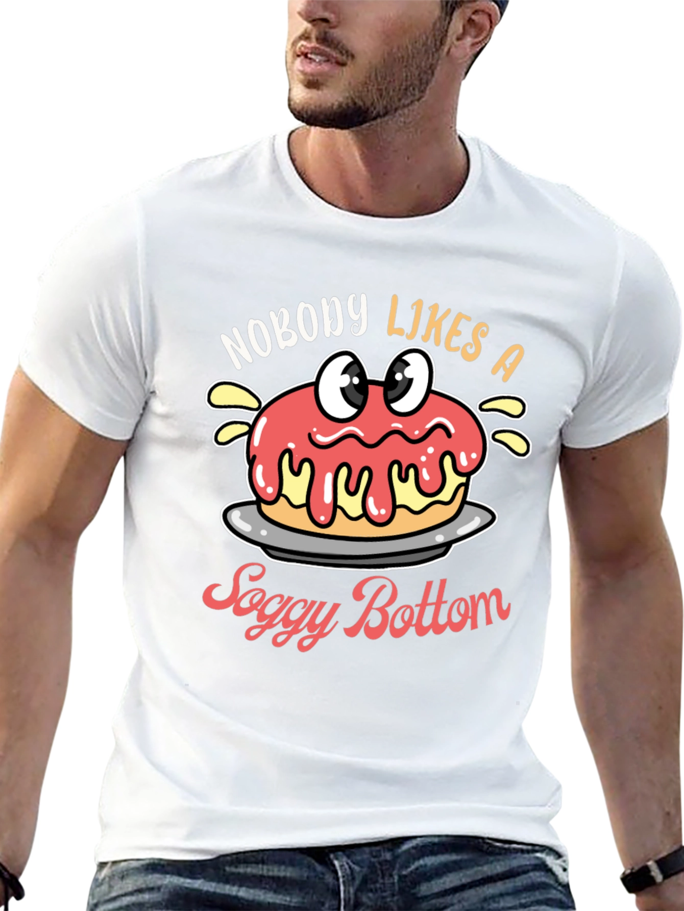 Black Soggy Bottom Funny T-Shirt view 13