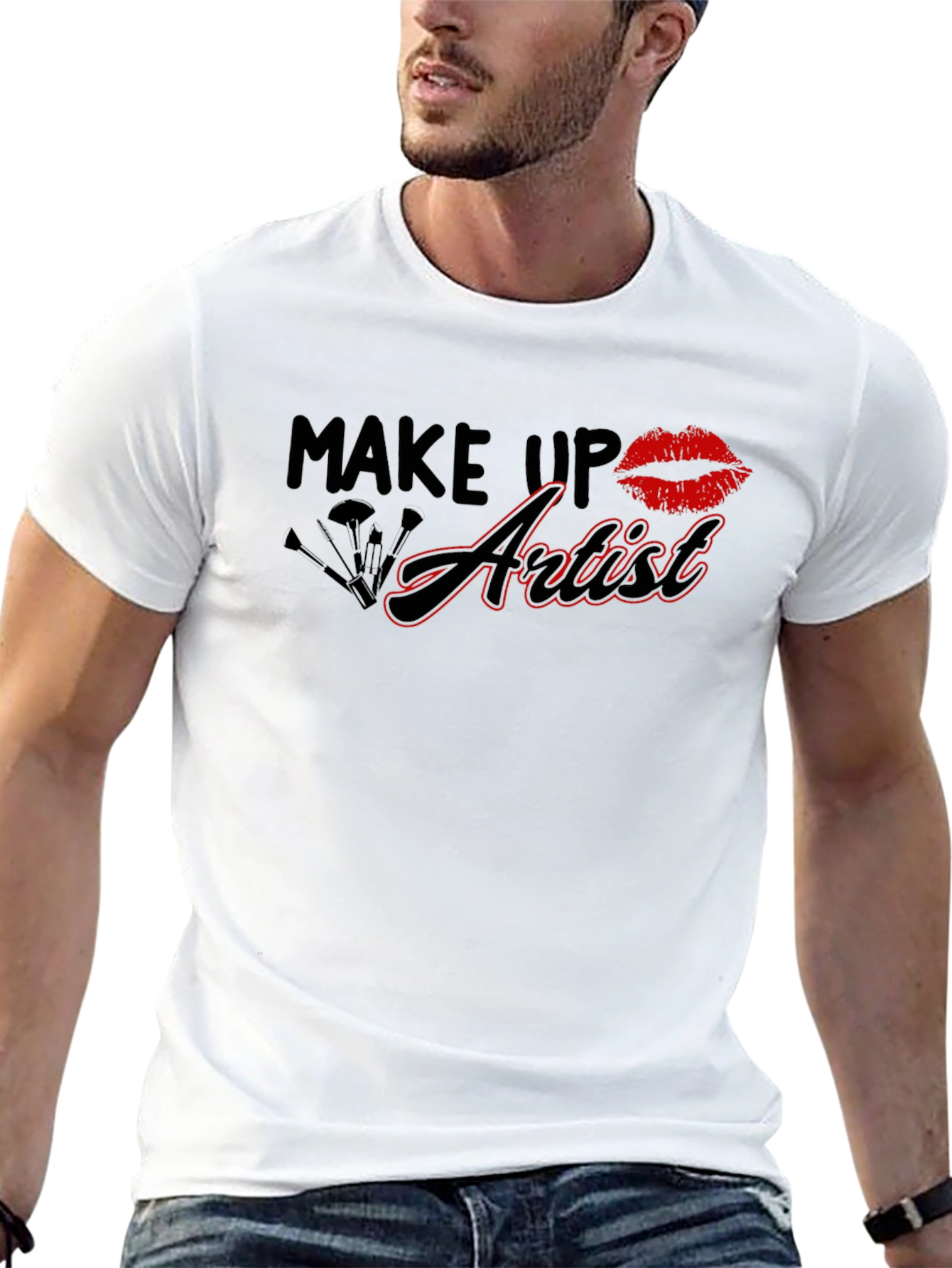 Black Make Up Artist T-Shirt - Stylish & Comfortable Tee view 13
