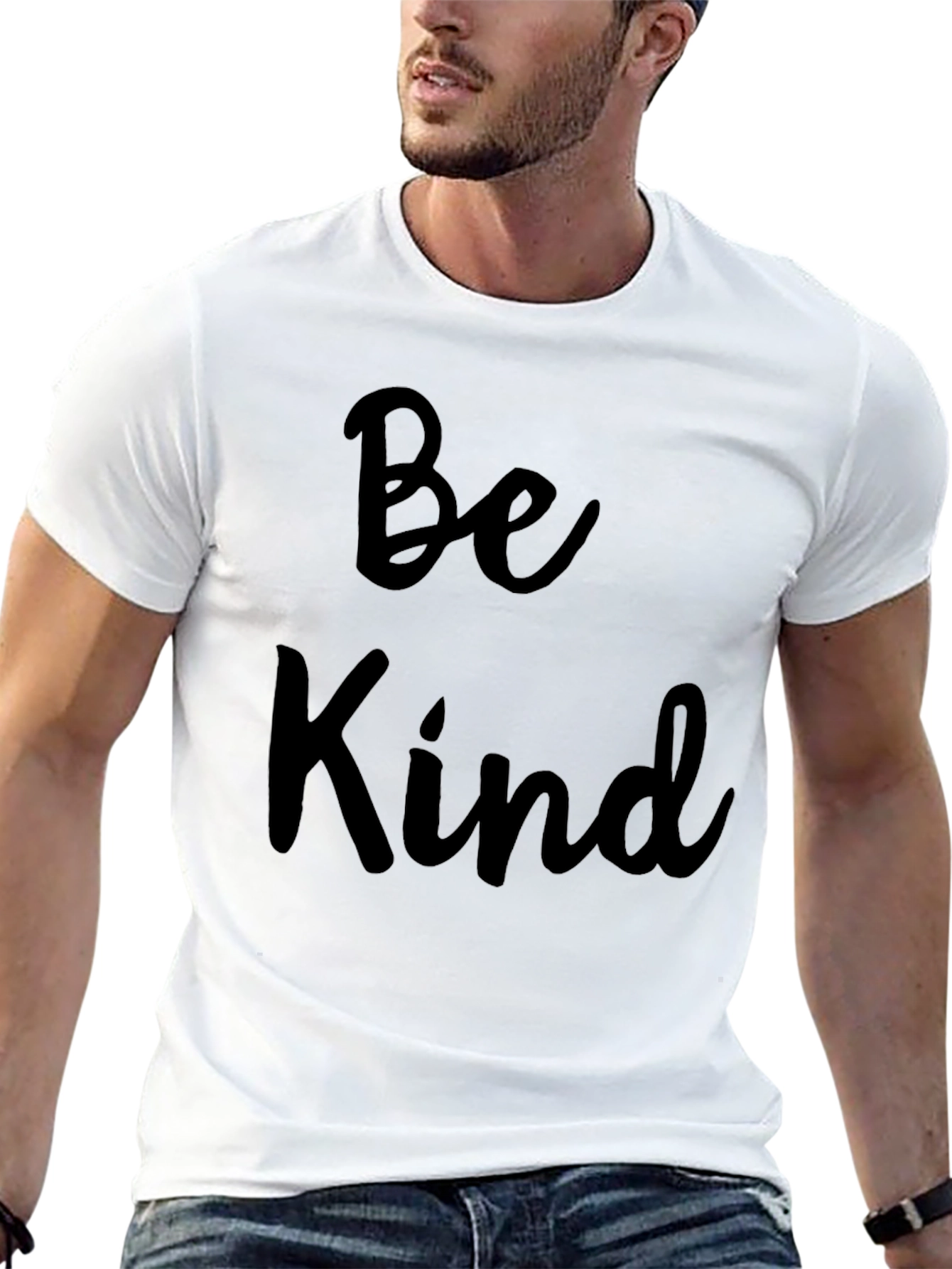 Black Be Kind Graphic Tee - Short Sleeve, Crew Neck view 13
