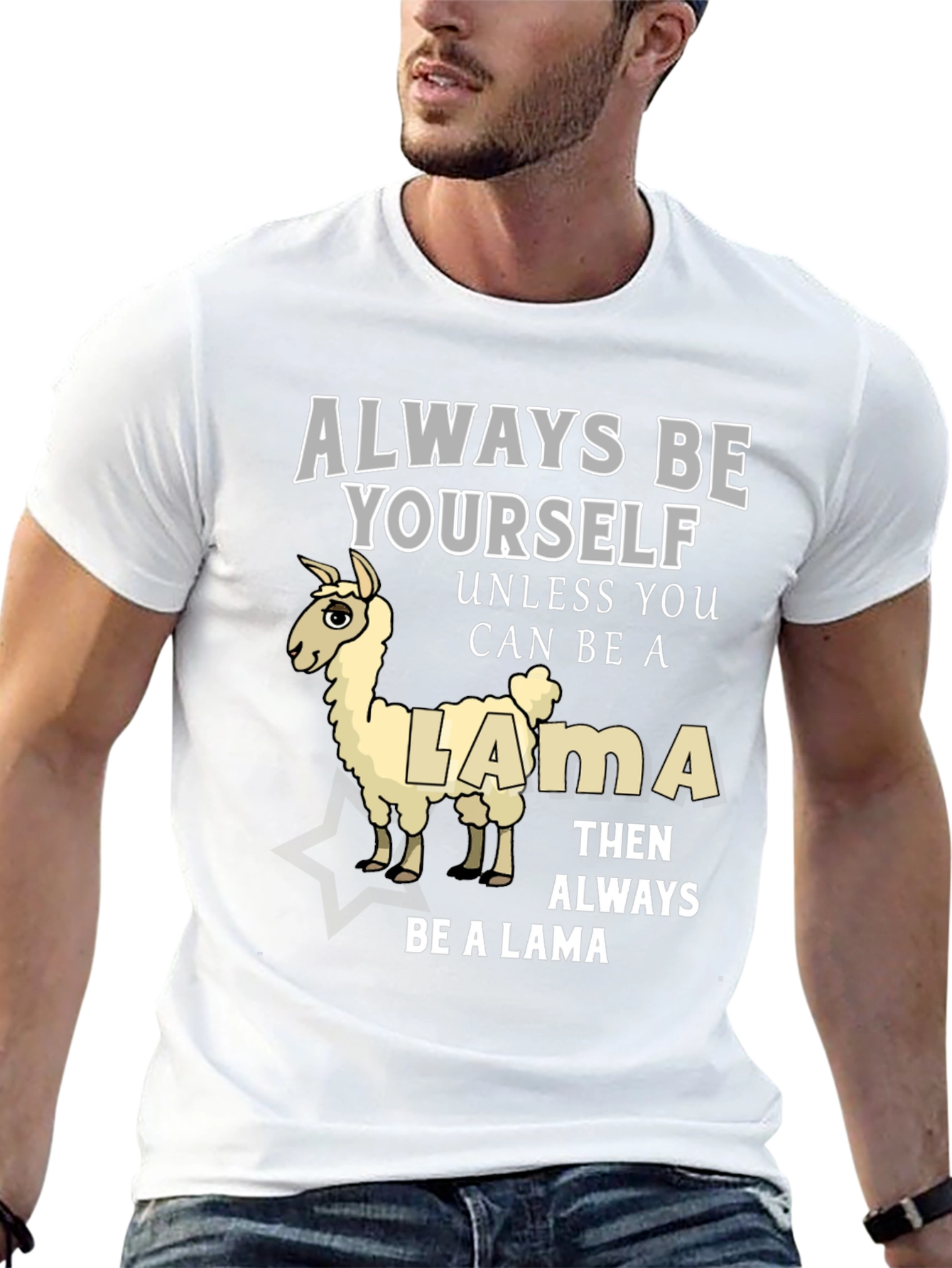 Black Always Be Yourself Unless You Can Be A Llama T-Shirt view 13