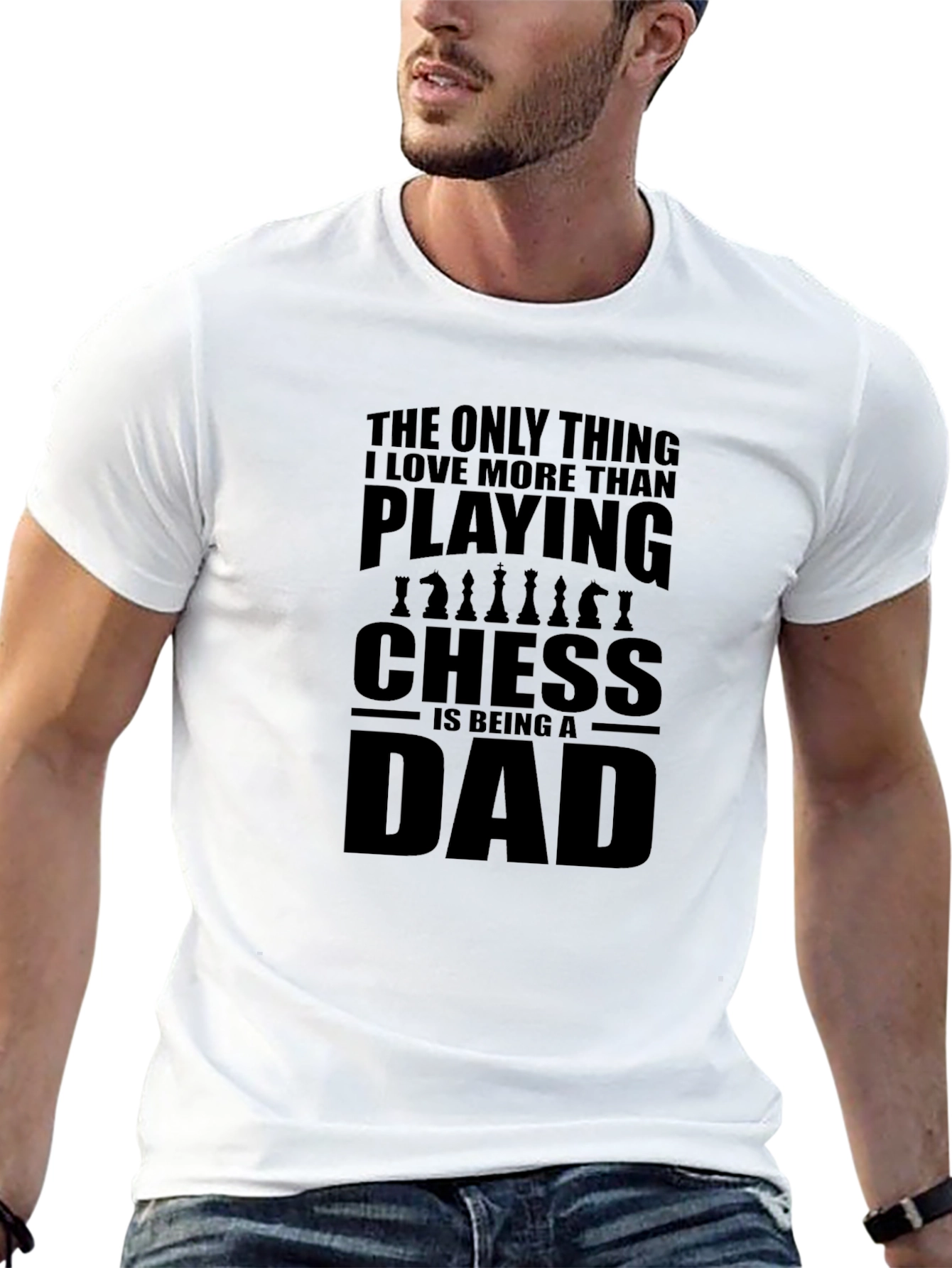 Black Chess Dad T-Shirt - Play Chess & Be a Dad view 13