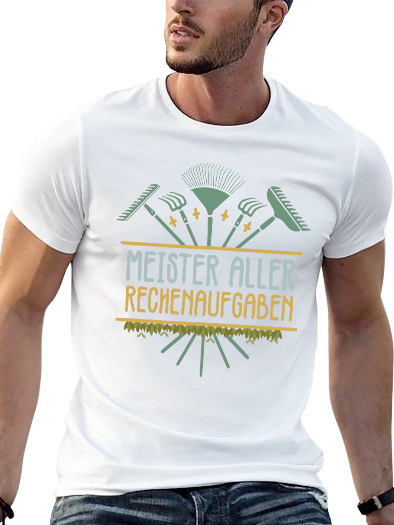 Black Meister Aller Rechenaufgaben Funny Gardening T-Shirt view 13