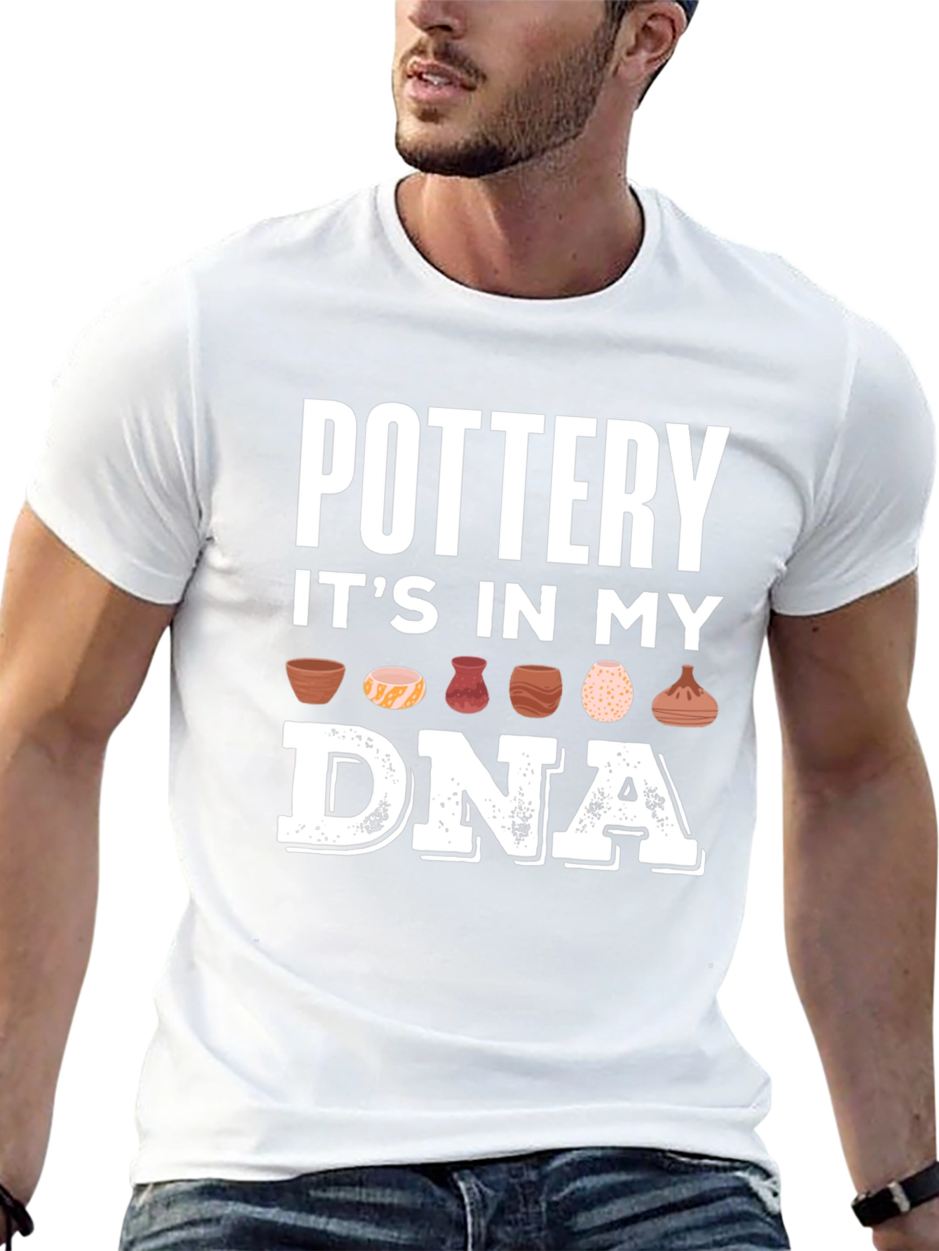 Black Pottery In My DNA T-Shirt - Crafting Apparel view 13