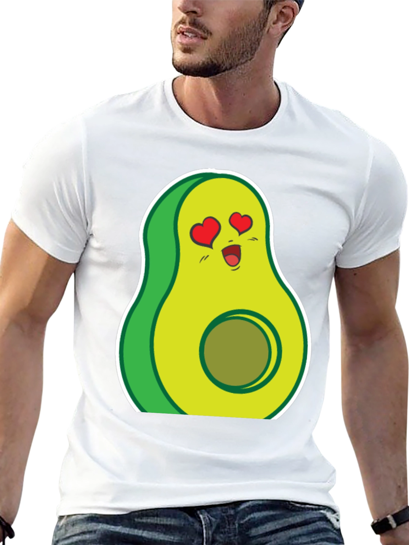 Black Avocado Love T-Shirt - Funny Food Tee view 13