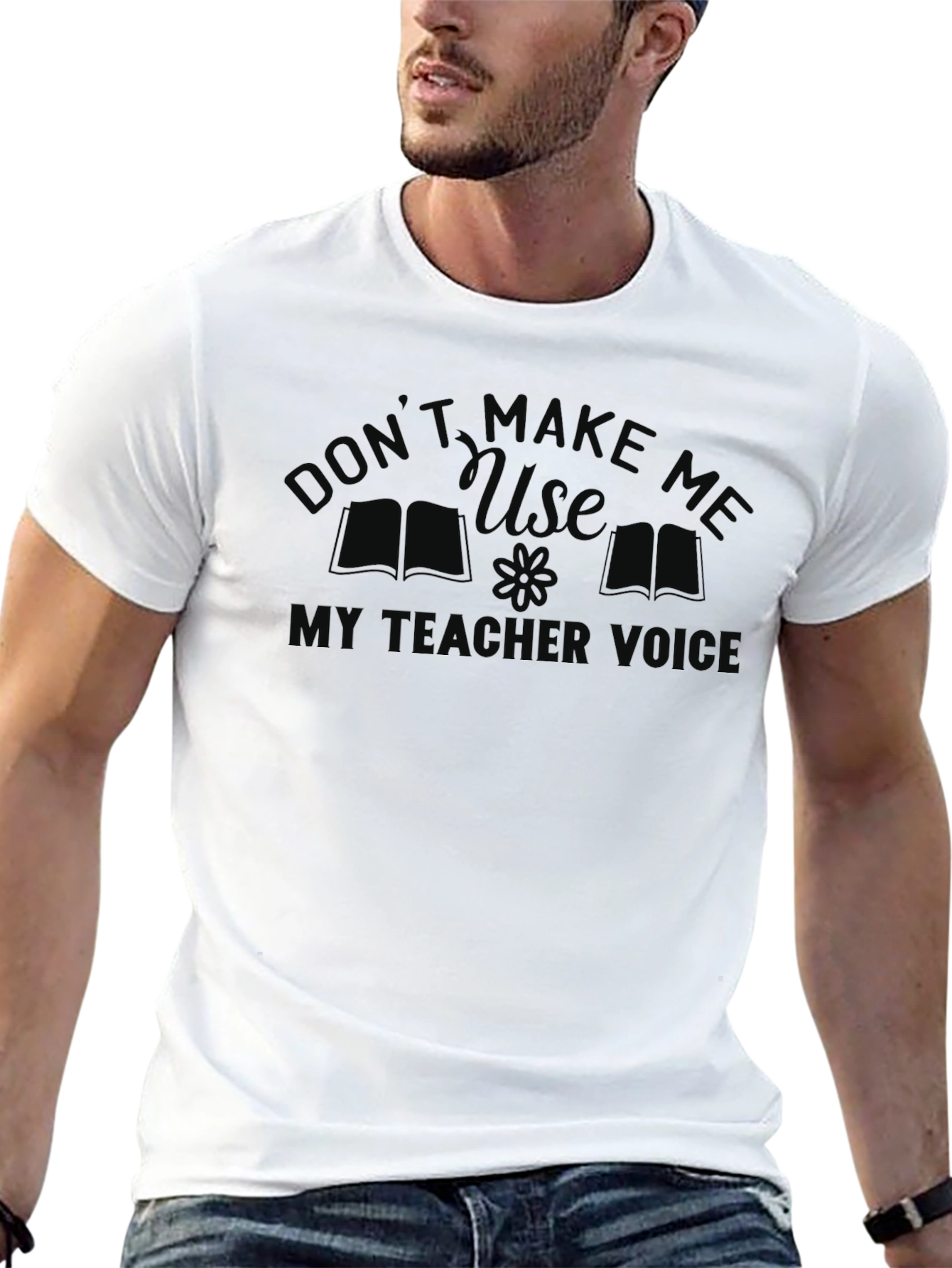 Black Don't Make Me Use My Teacher Voice T-Shirt view 13