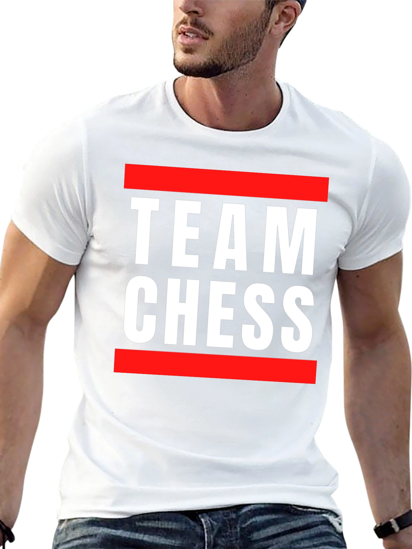 Black Team Chess Graphic Tee - Stylish Black T-Shirt view 13
