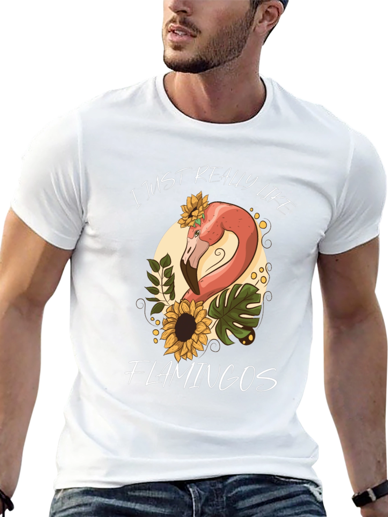 Black Flamingo Lover Graphic Tee - Cute and Comfy! view 13