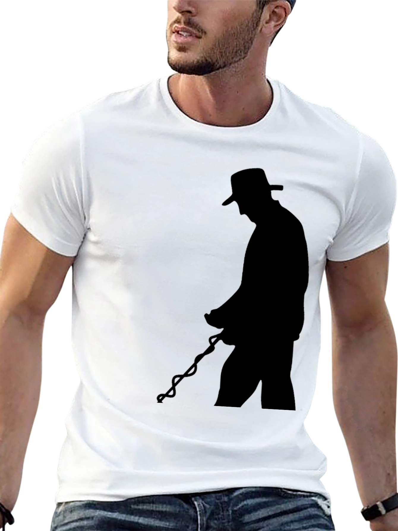 Black Black Silhouette Graphic T-Shirt view 13