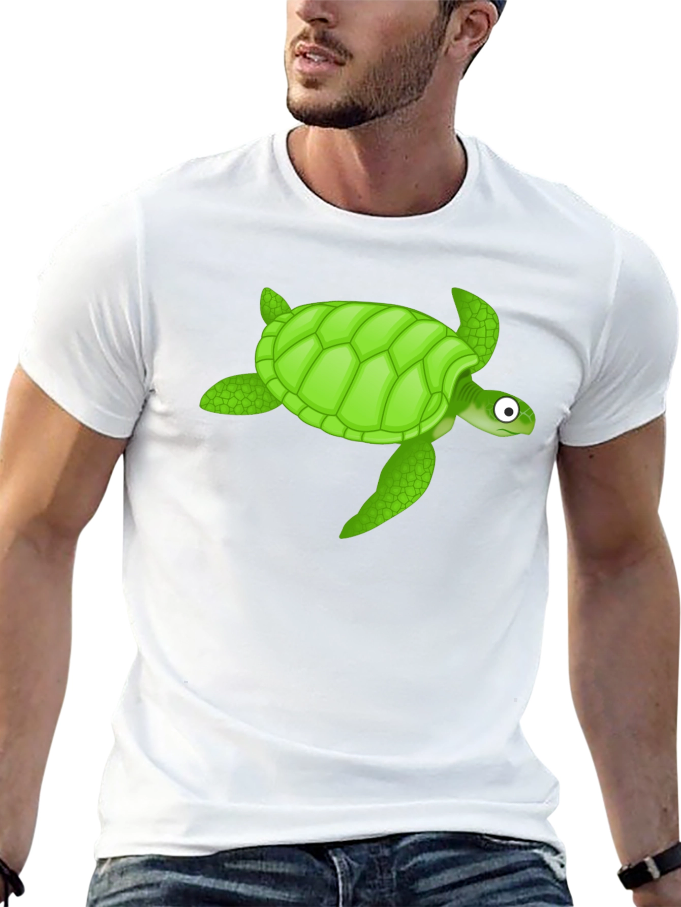 Black Turtle Graphic Black T-Shirt view 13