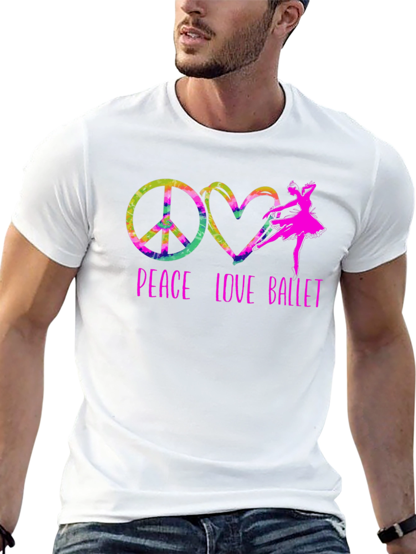 Peace Love Ballet Graphic T-Shirt - 13