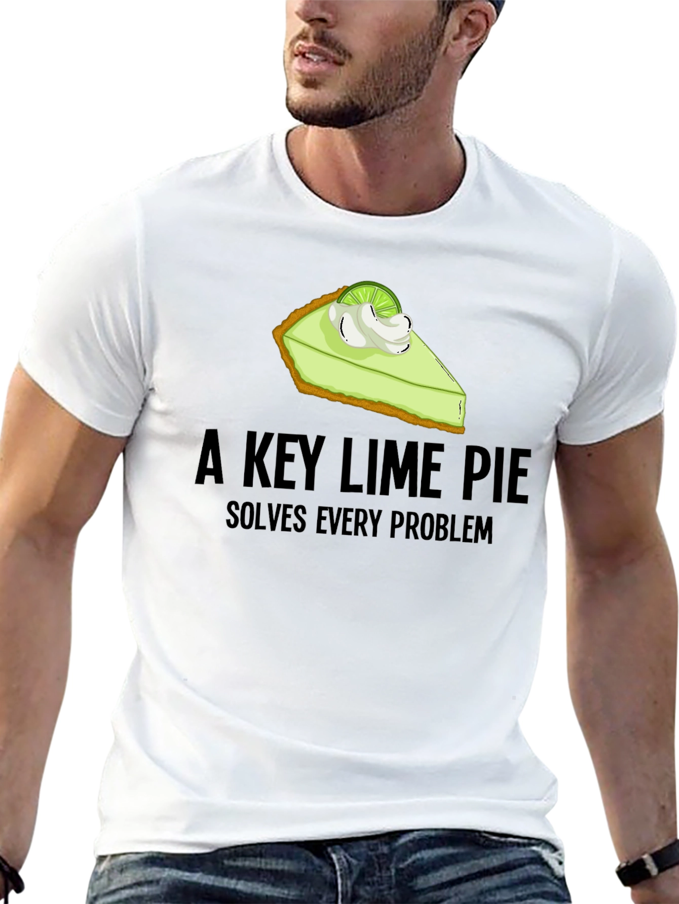 Black Key Lime Pie T-Shirt - Solves Every Problem Graphic Tee view 13