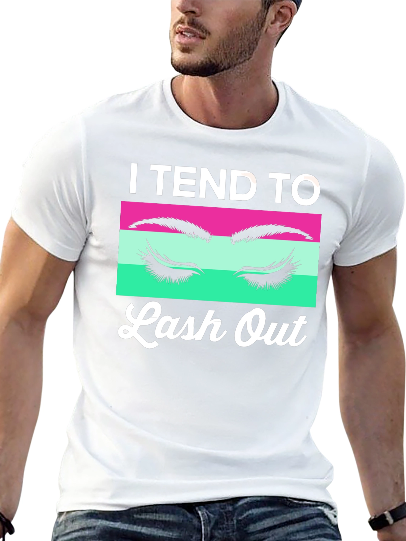 Black I Tend To Lash Out Graphic Tee view 13