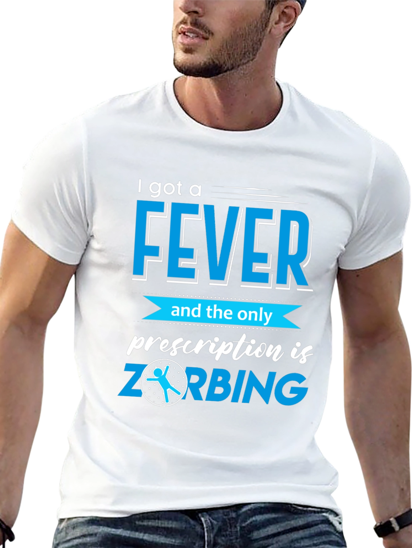 Black I Got a Fever ZORBING T-Shirt view 13