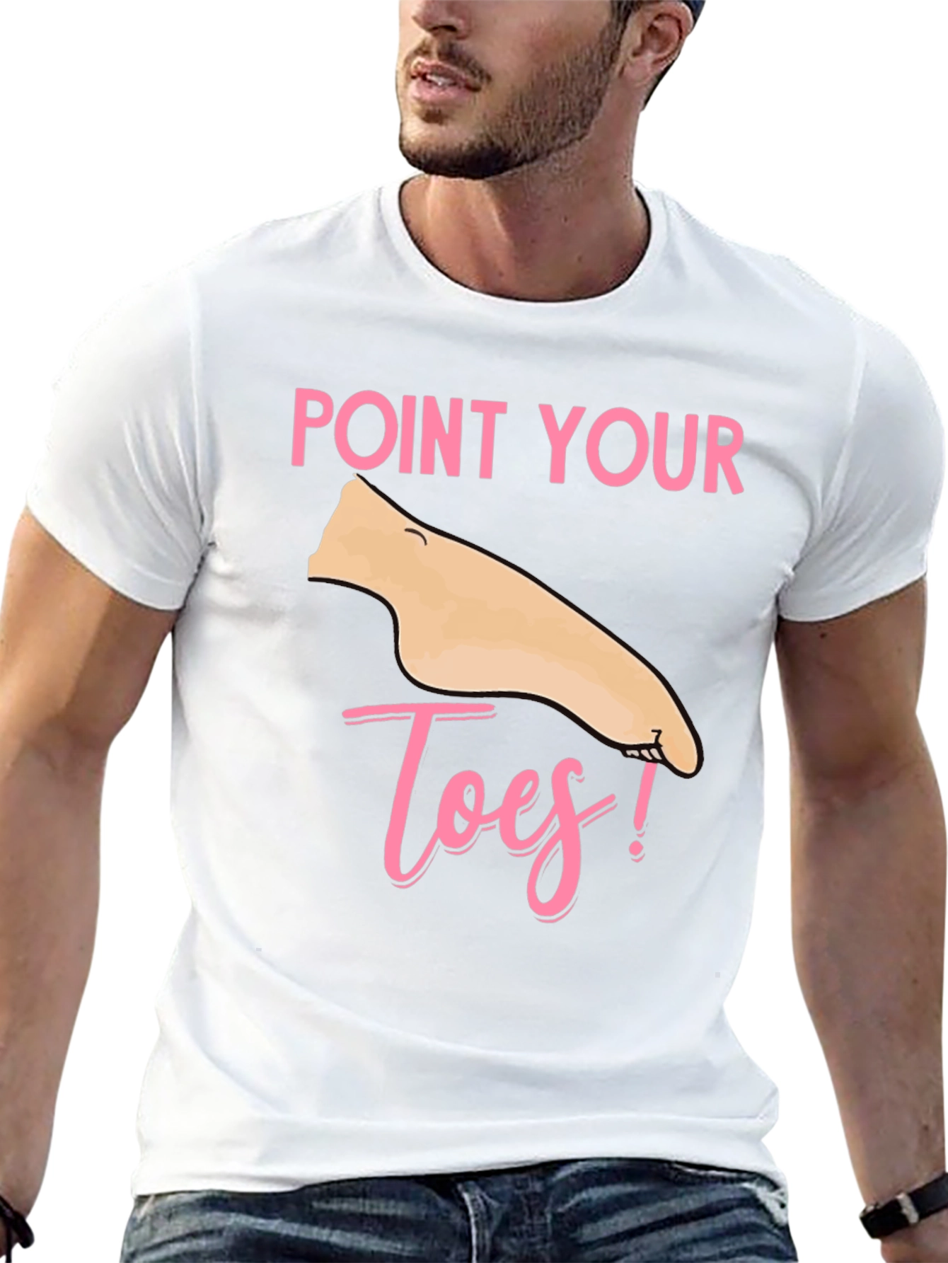 Black Point Your Toes T-Shirt - Fun & Unique! view 13