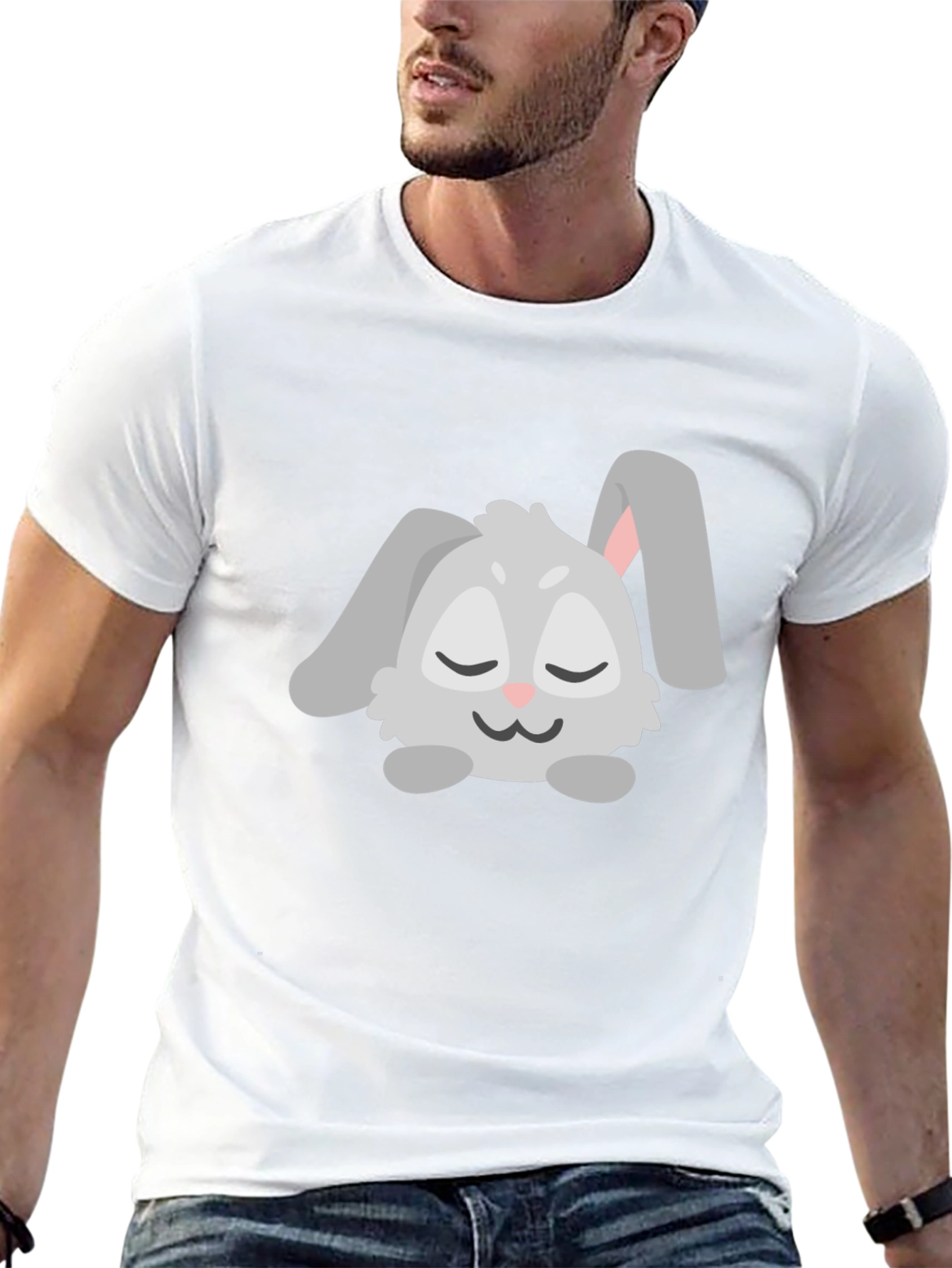Cute Bunny Graphic Tee - Soft Cotton Comfort - 13