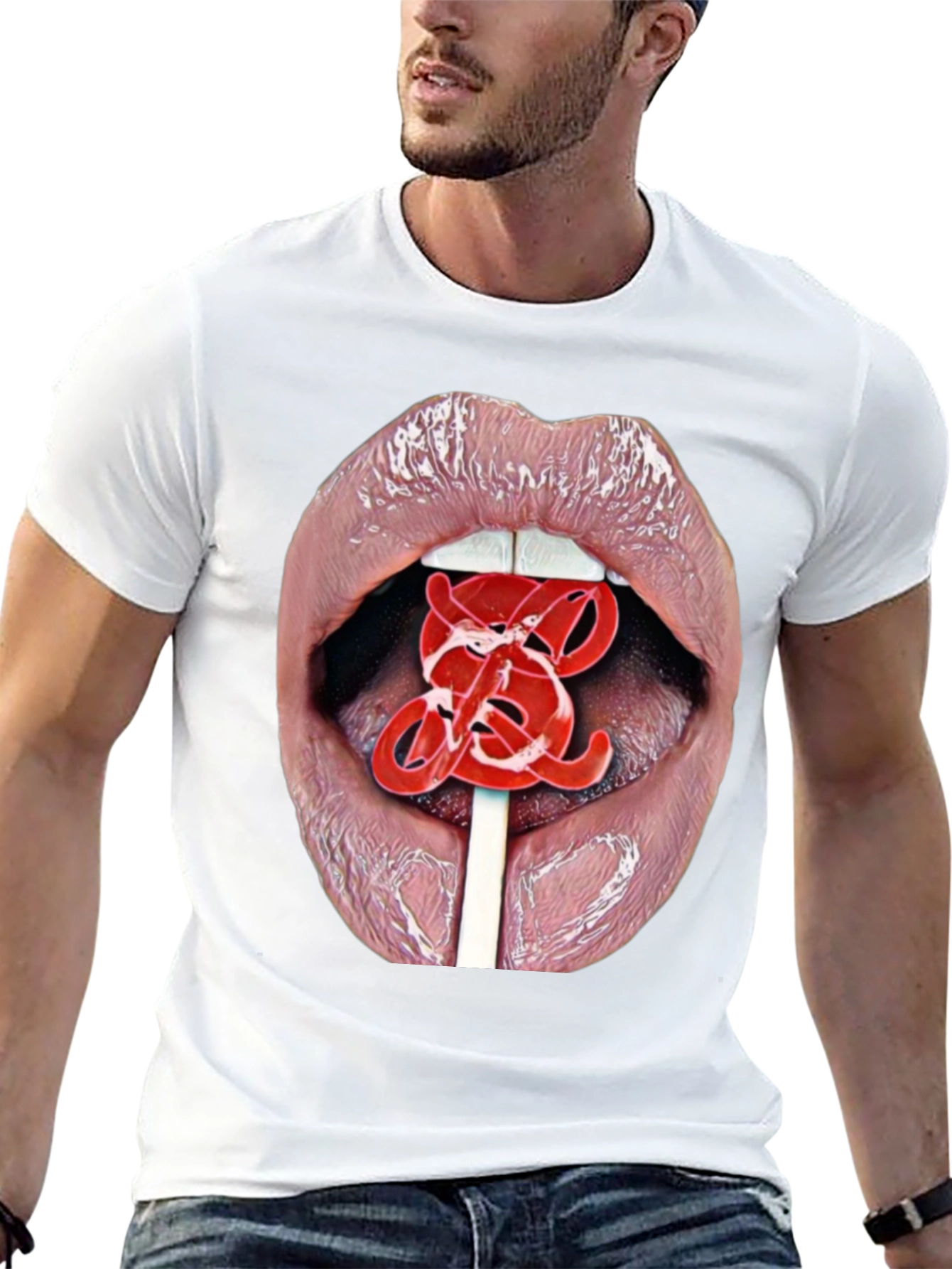 Black Lips Lollipop Graphic Tee - Bold & Edgy view 13