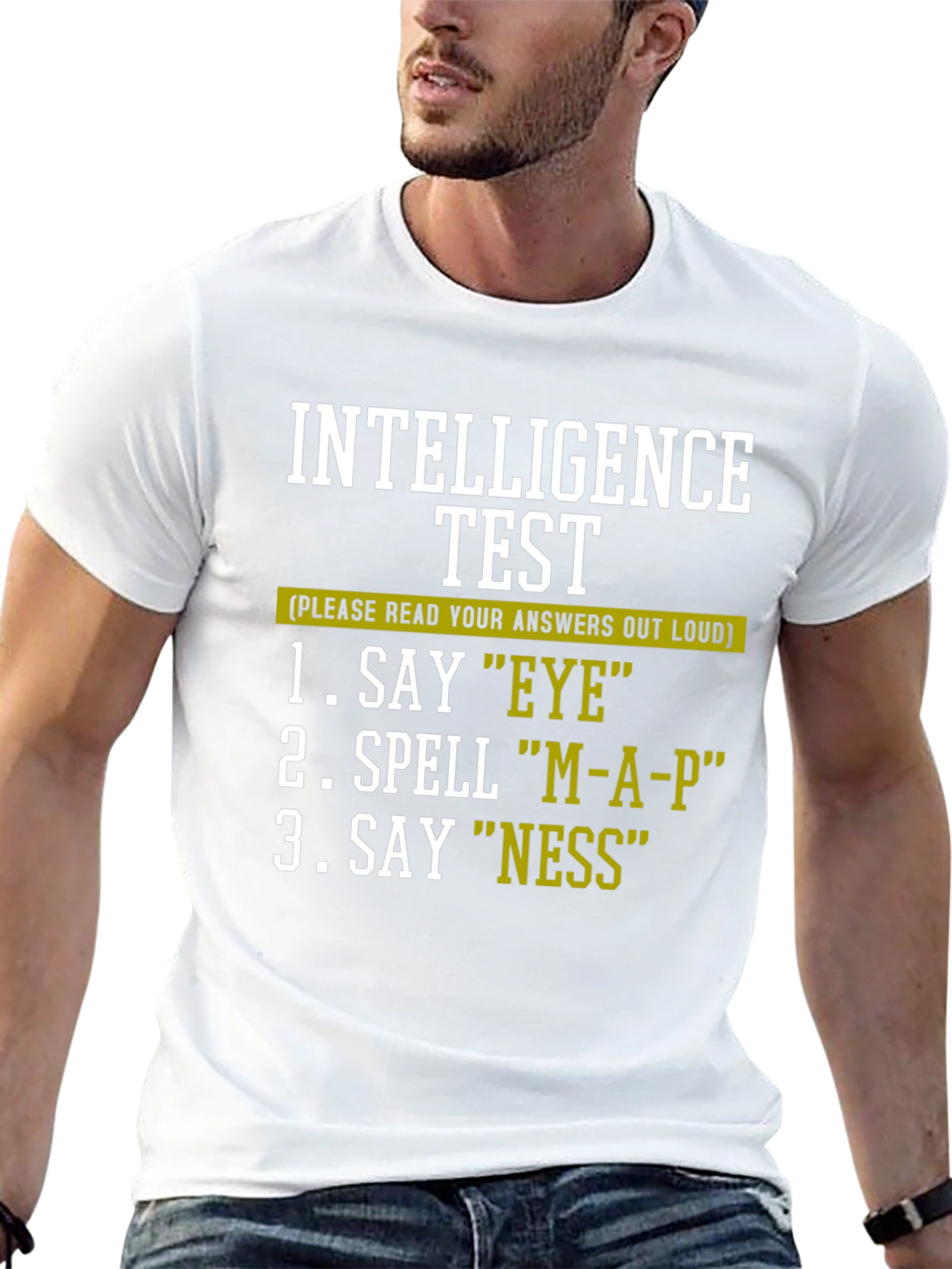 Black Intelligence Test Humor Tee view 13