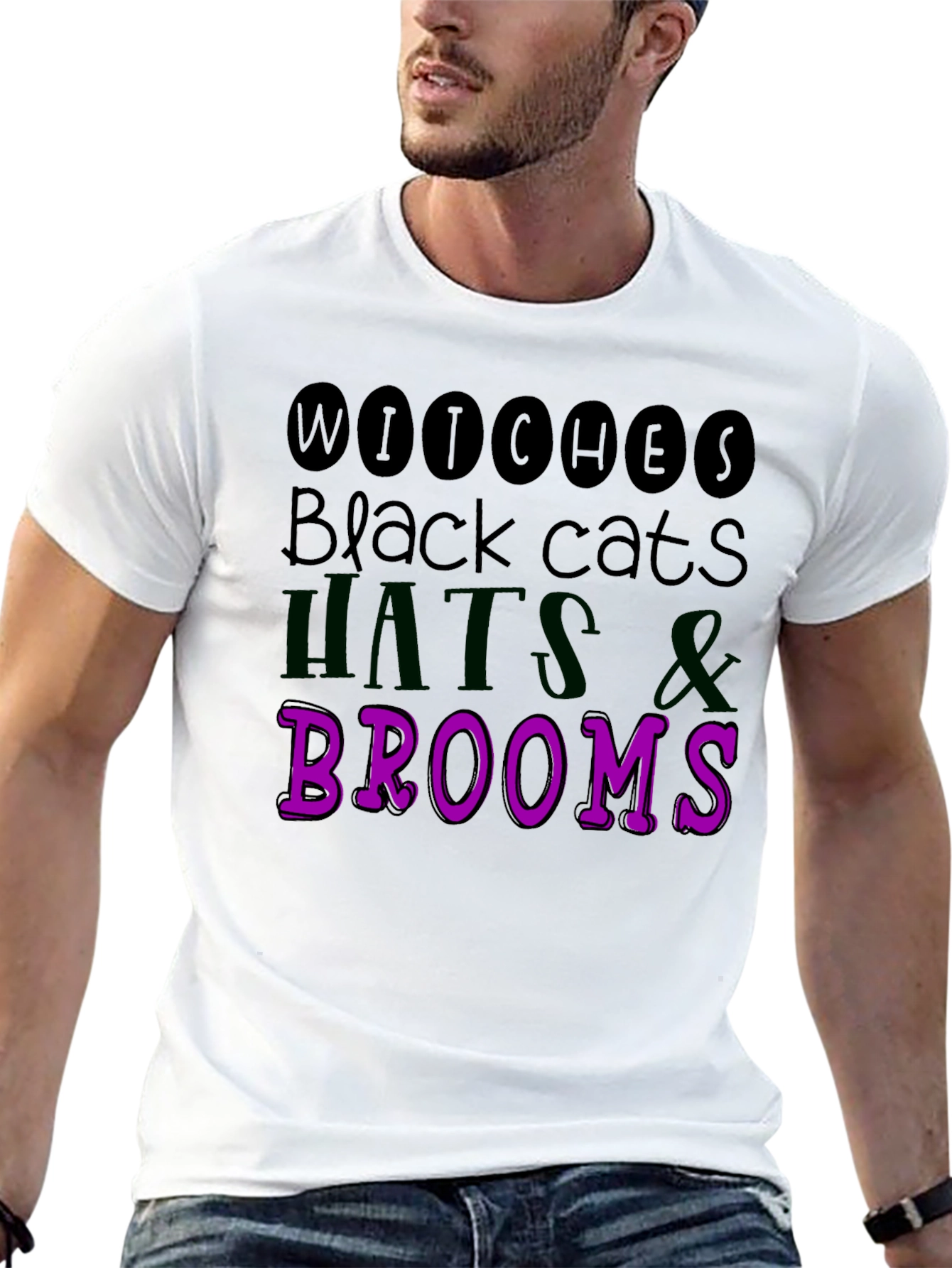 Halloween Witches Black Cats T-Shirt - 13